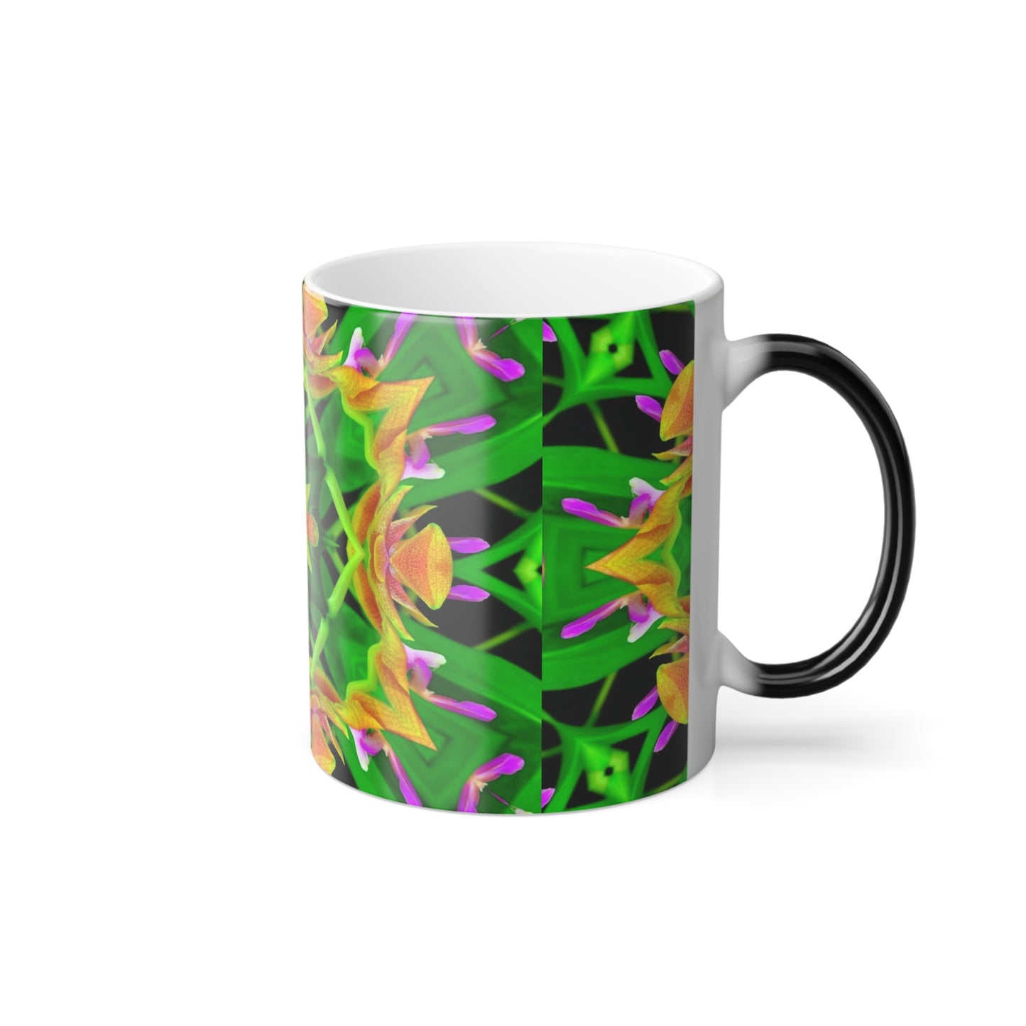 Color Morphing Mug, 11oz, Orchid Kaleidoscope #2