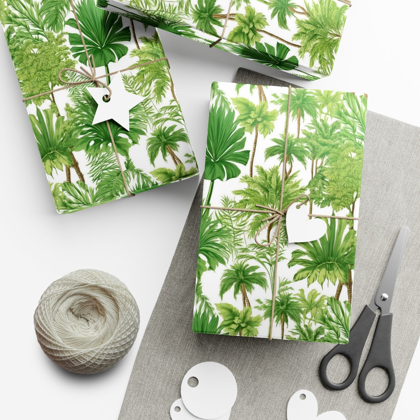 Wrapping Paper - Tropical Gift Wrap for All Occasions / 3 Sizes, 2 Finishes / Violet's Favorite Palms