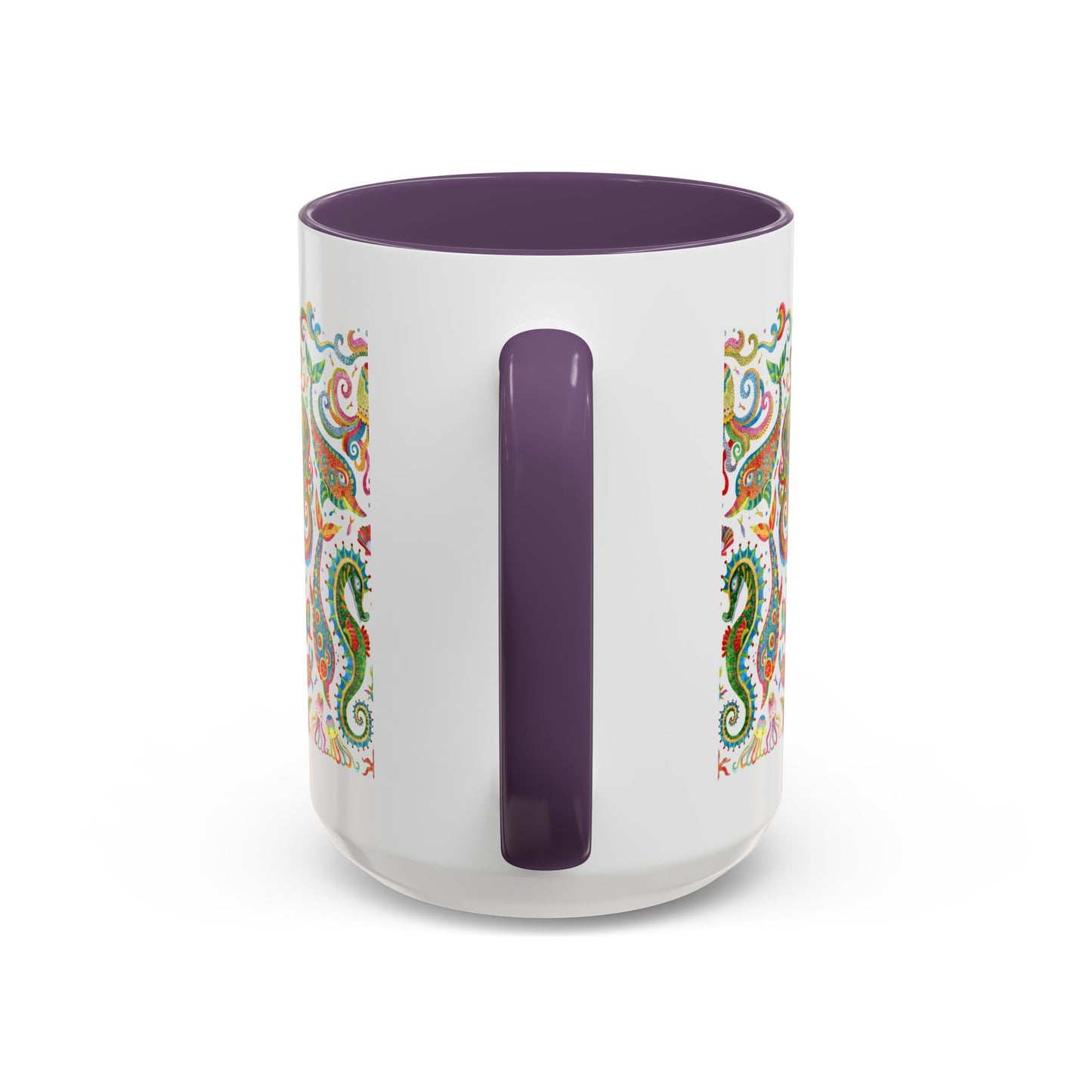 Accent Coffee Mug | Tropical-Inspired Drinkware / Colorful Mermaid Kingdom