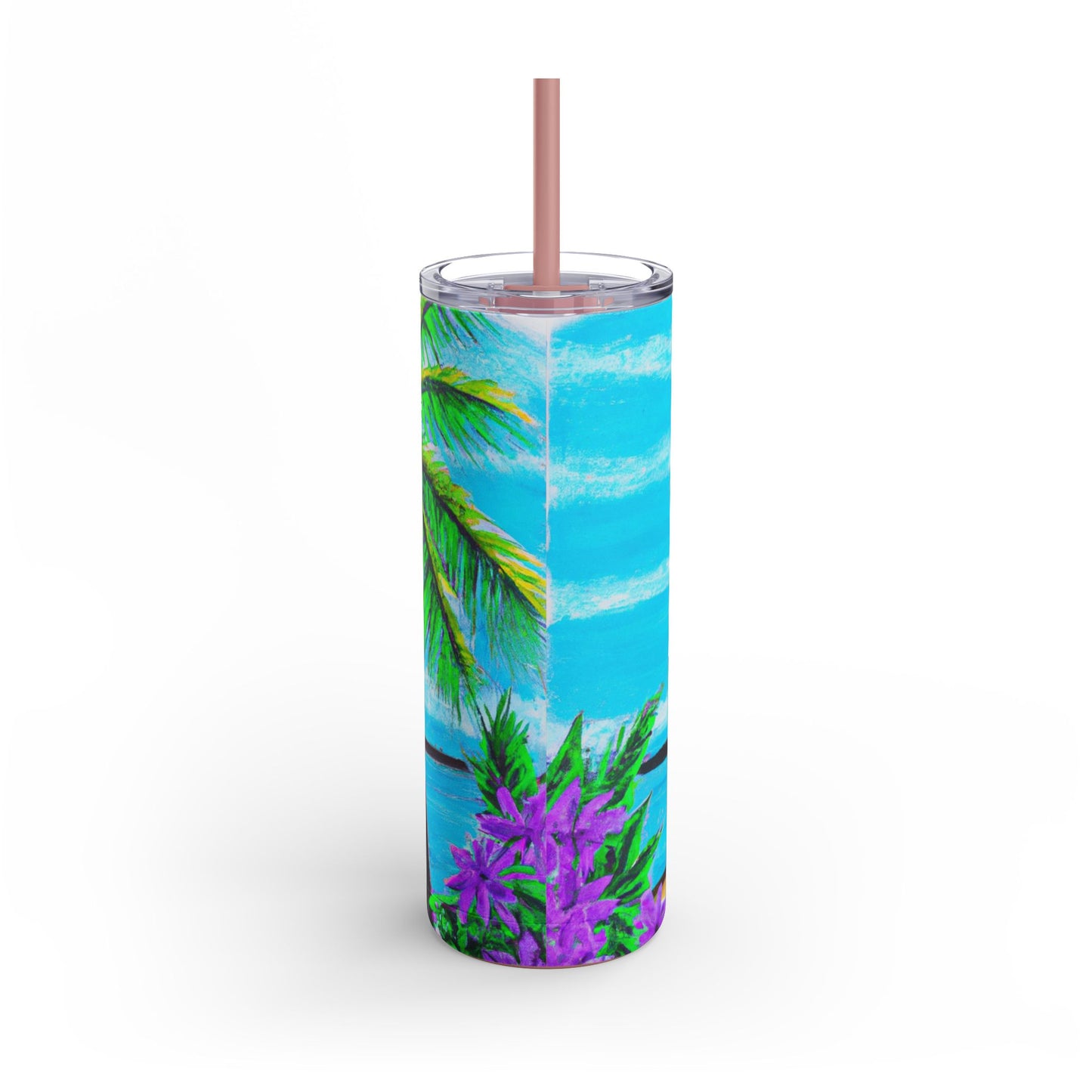 20oz Matte Tumbler, 7 Colors - Stylish Travel Cup - Calm Beach