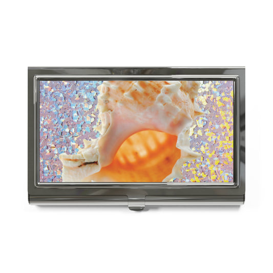 Business Card Holder/Case - Disco Conch Shell