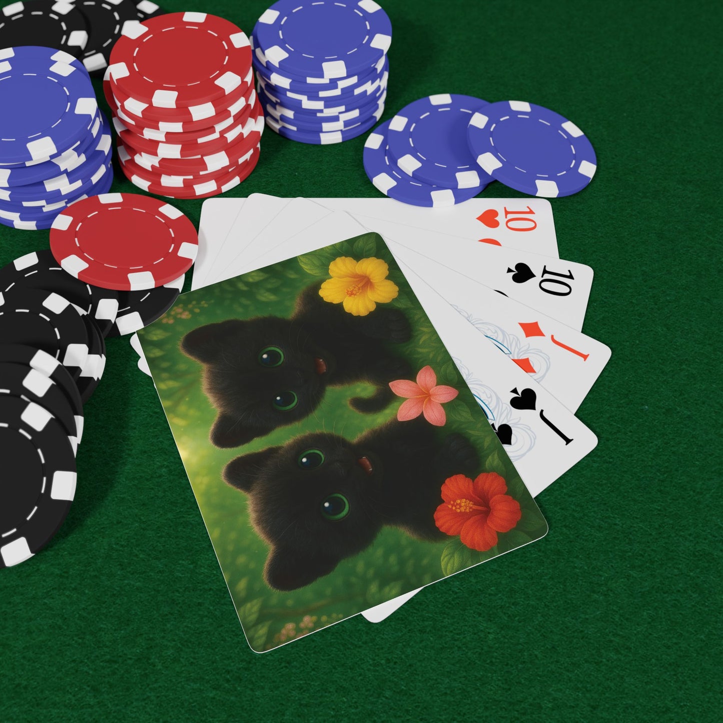 Poker Playing Cards - Baby Black Panthers