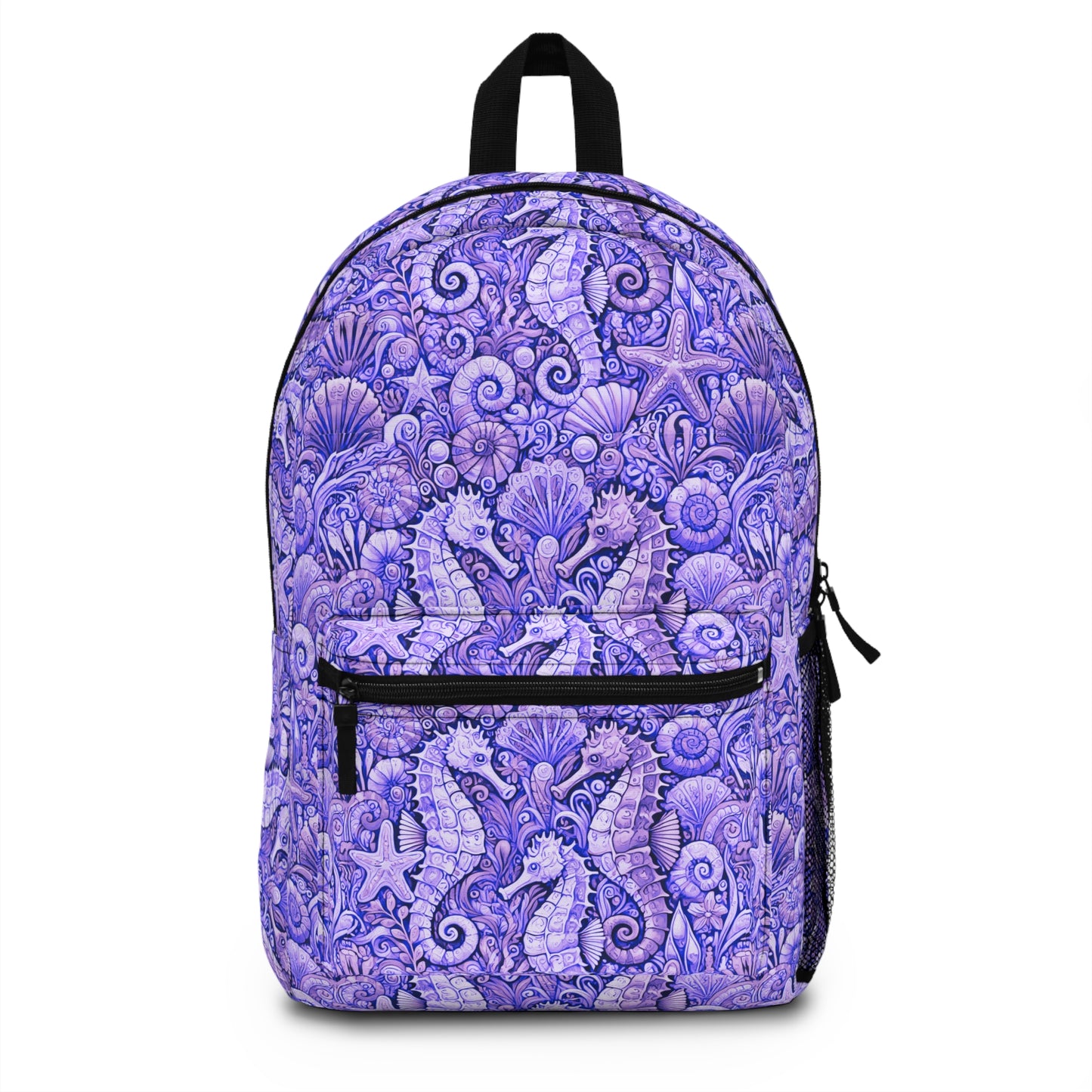 Tropical Backpack / Seahorses, Amethyst
