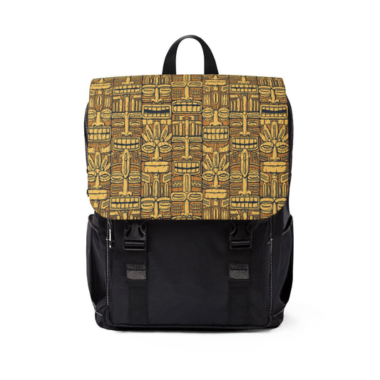 Old Tiki Totems / Tropical Unisex Casual Backpack - Perfect for Everyday Adventures