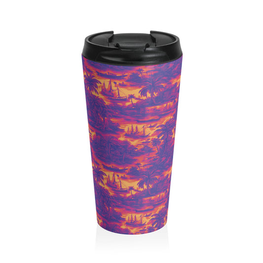 15 oz. Stainless Steel Travel Mug / Tropical Voyage Heatwave
