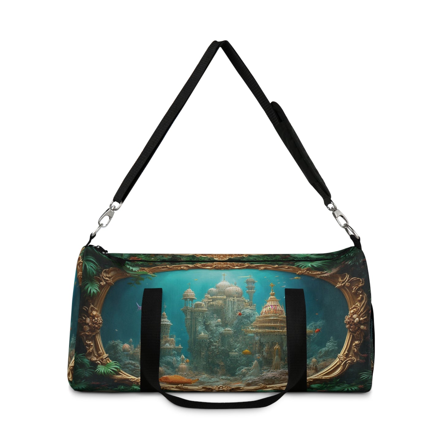 Tropical Duffel Bag - Perfect for Travel and Gym / Mermaid Palace, Aegean Sea