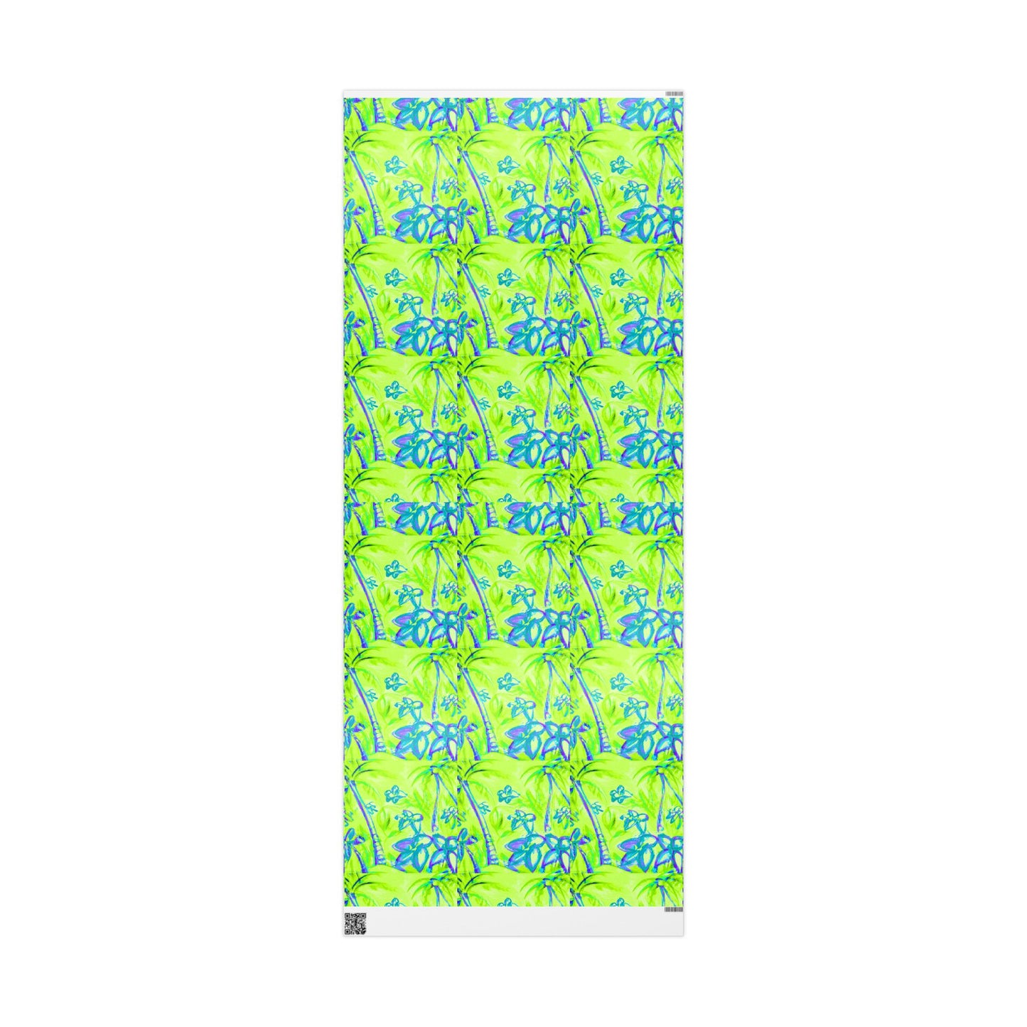Wrapping Paper - Tropical Gift Wrap for All Occasions, 3 Sizes/2 Finishes / Tropical Doodles, Lime