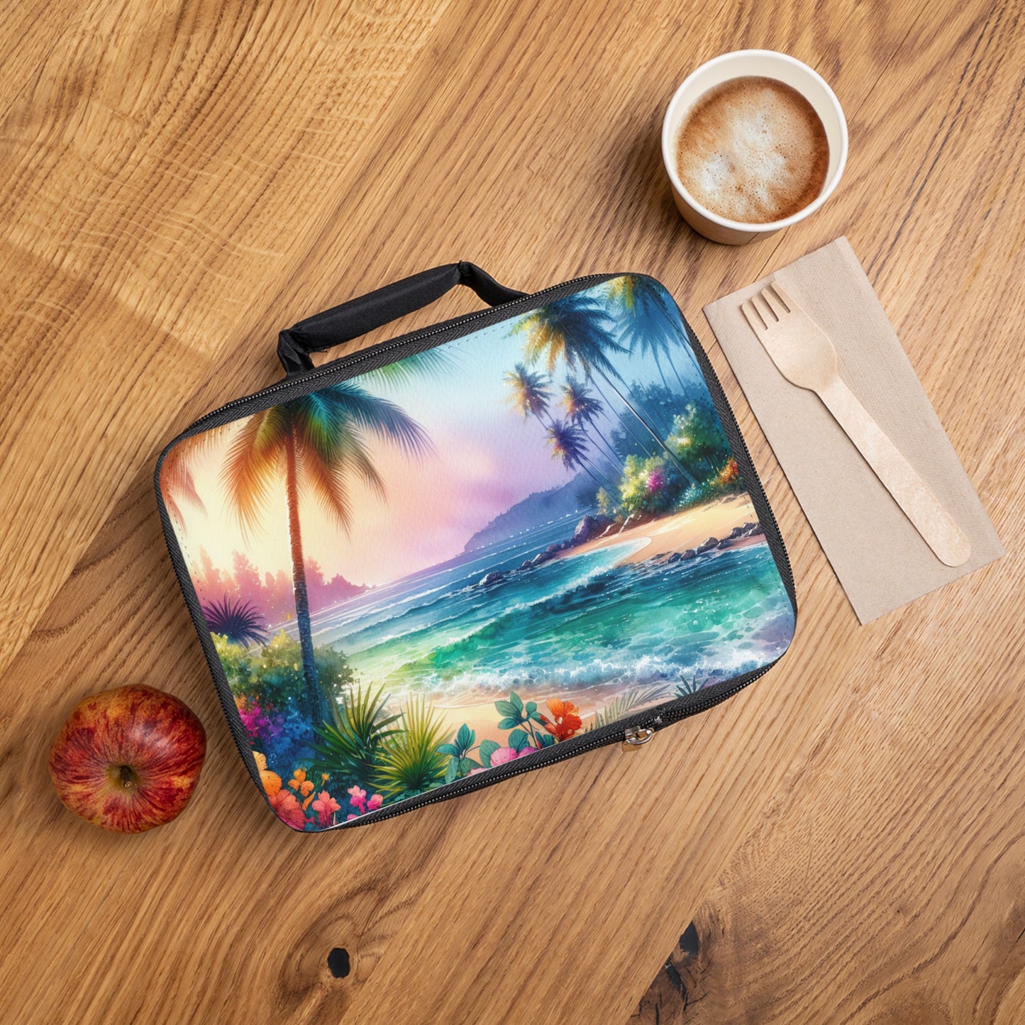 Bay of Peace Lunch Bag - Eco-Friendly Insulated Tote, Adult and Child Lunchbox / Perfect for Picnics, Beach Outings