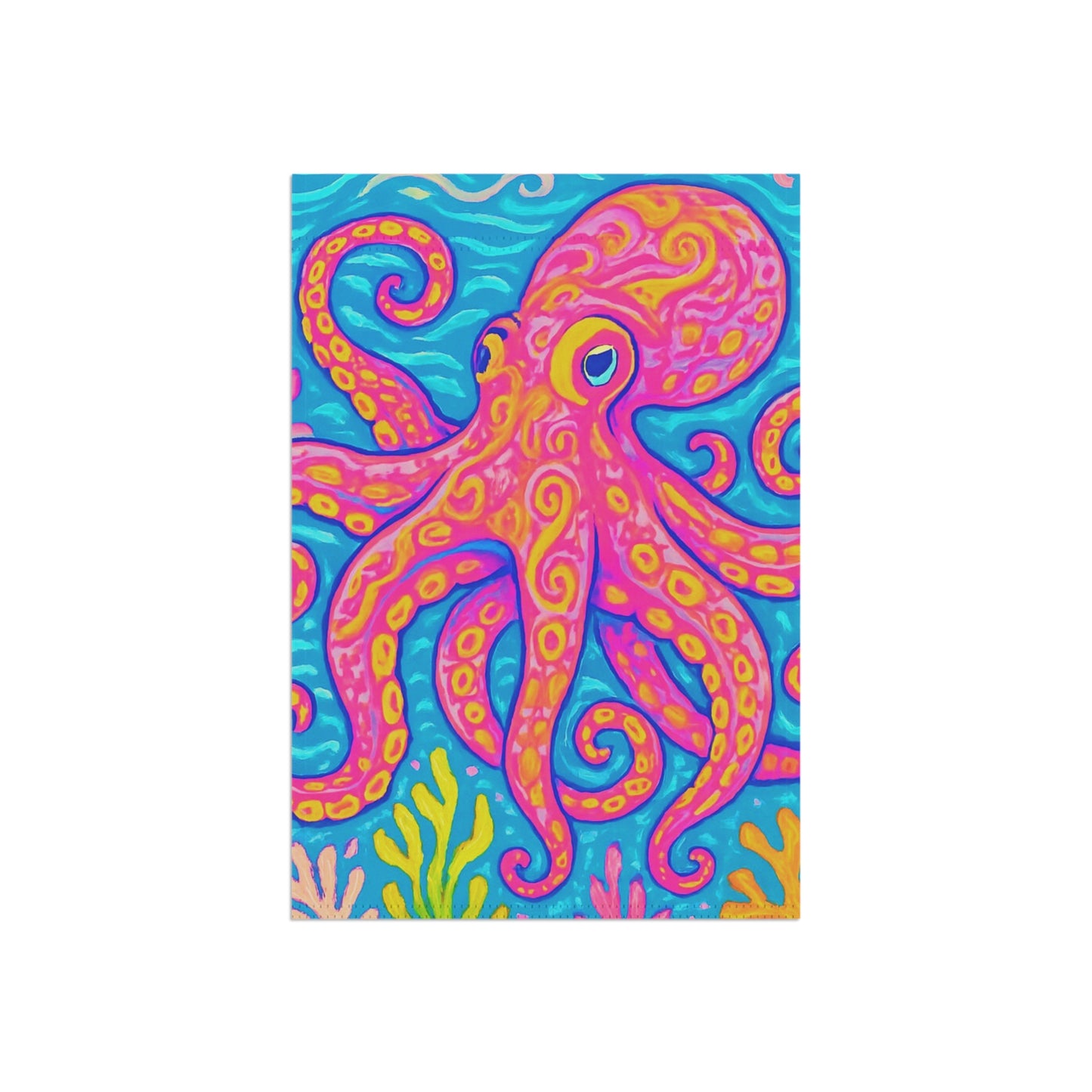Tropical Garden Flag - Perfect for Outdoor Decor / Octopus Kraken Joe