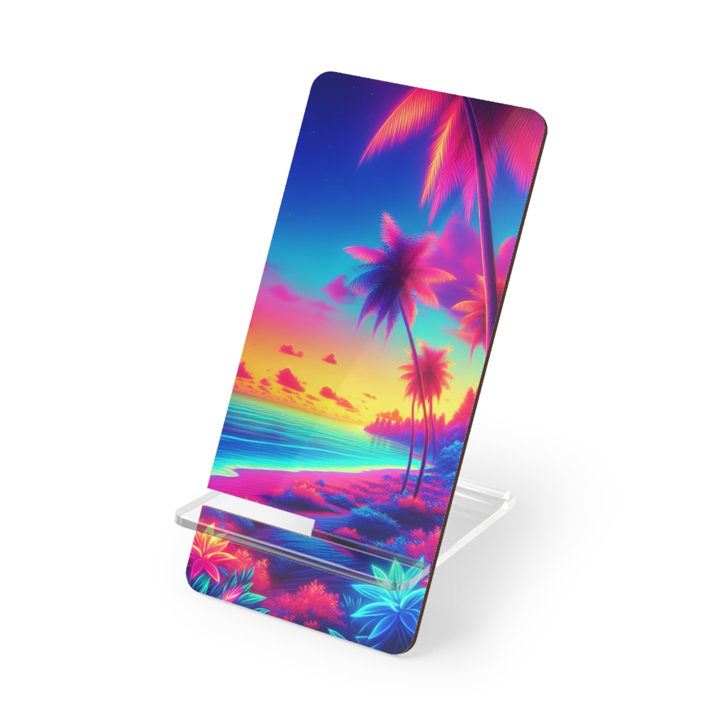 Stylish Smartphone Display Stand - Glorioius Skies Tropical Beach