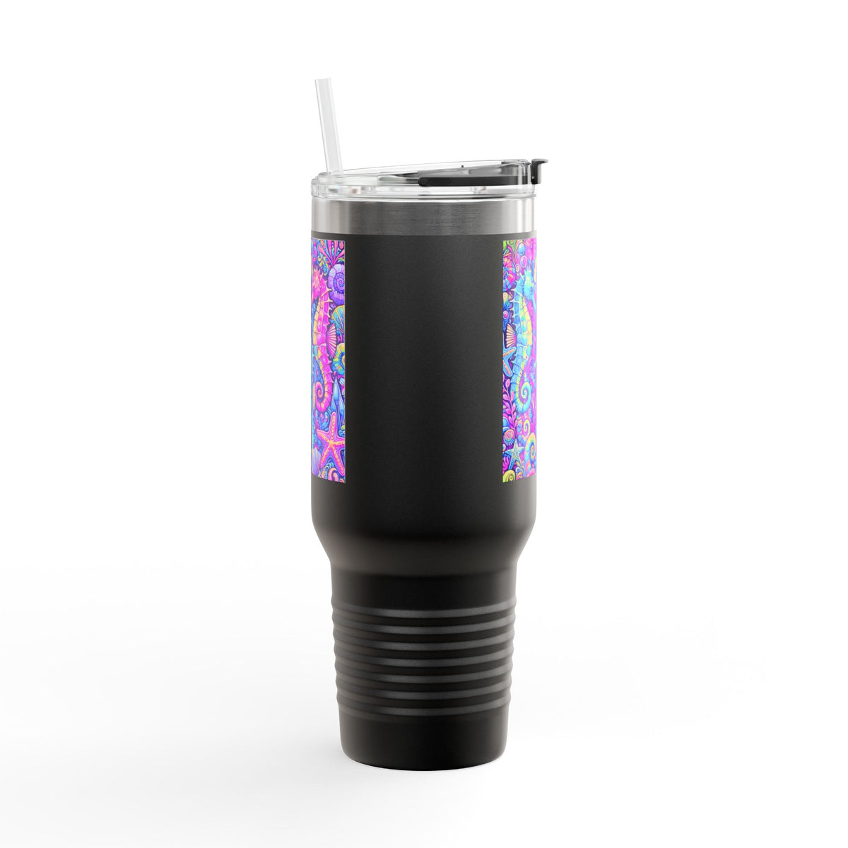 Seahorses/Fantasy Pop nsulated Travel Mug - 40oz - Perfect for Outdoor Adventures