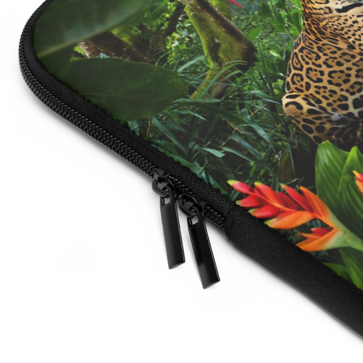 Tropical Laptop Sleeve, 5 Sizes - Perfect for Rainforest Lovers & Students / Jaguars at Rest