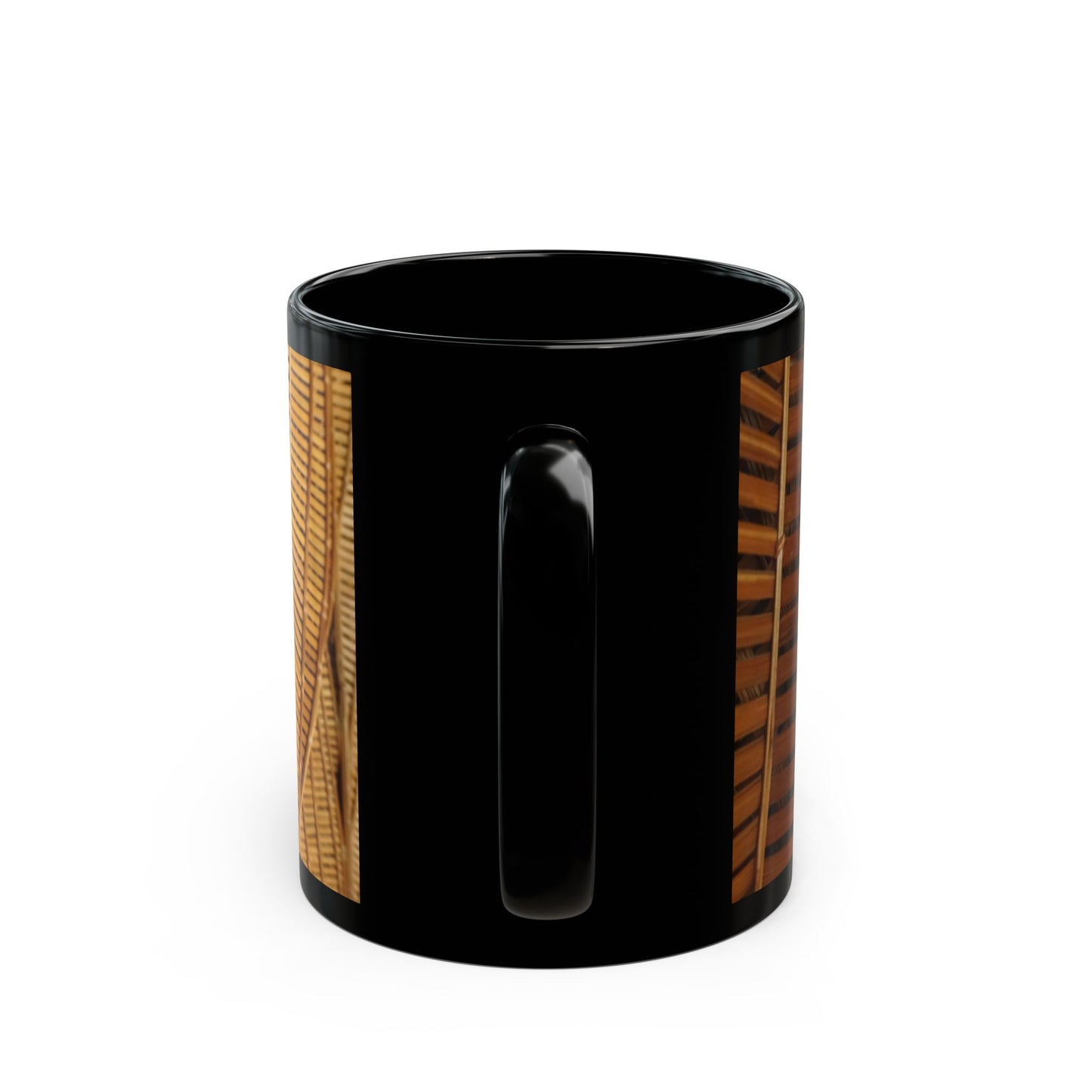 Natural Bamboo Flow Black Coffee Mug