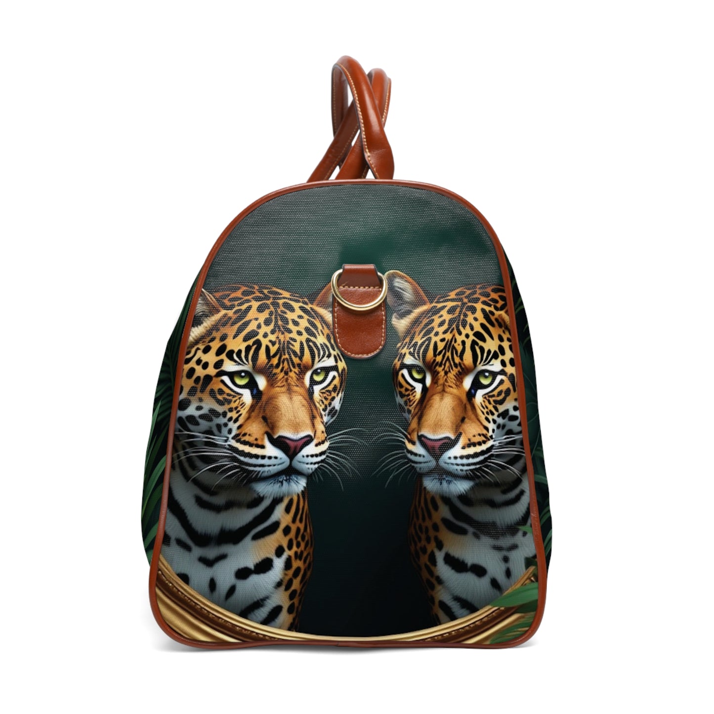 Tropical Waterproof Travel Bag - Perfect for Beach Getaways / Framed Jaguars