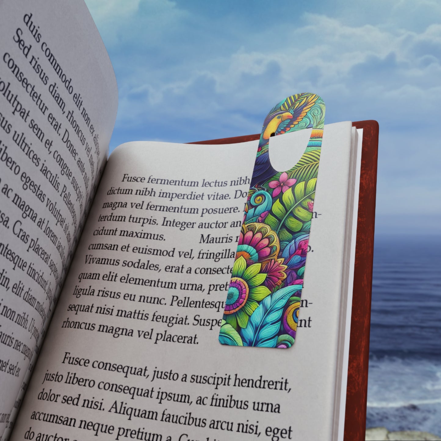 Bookmark - Aluminum, Rainforest Parrots