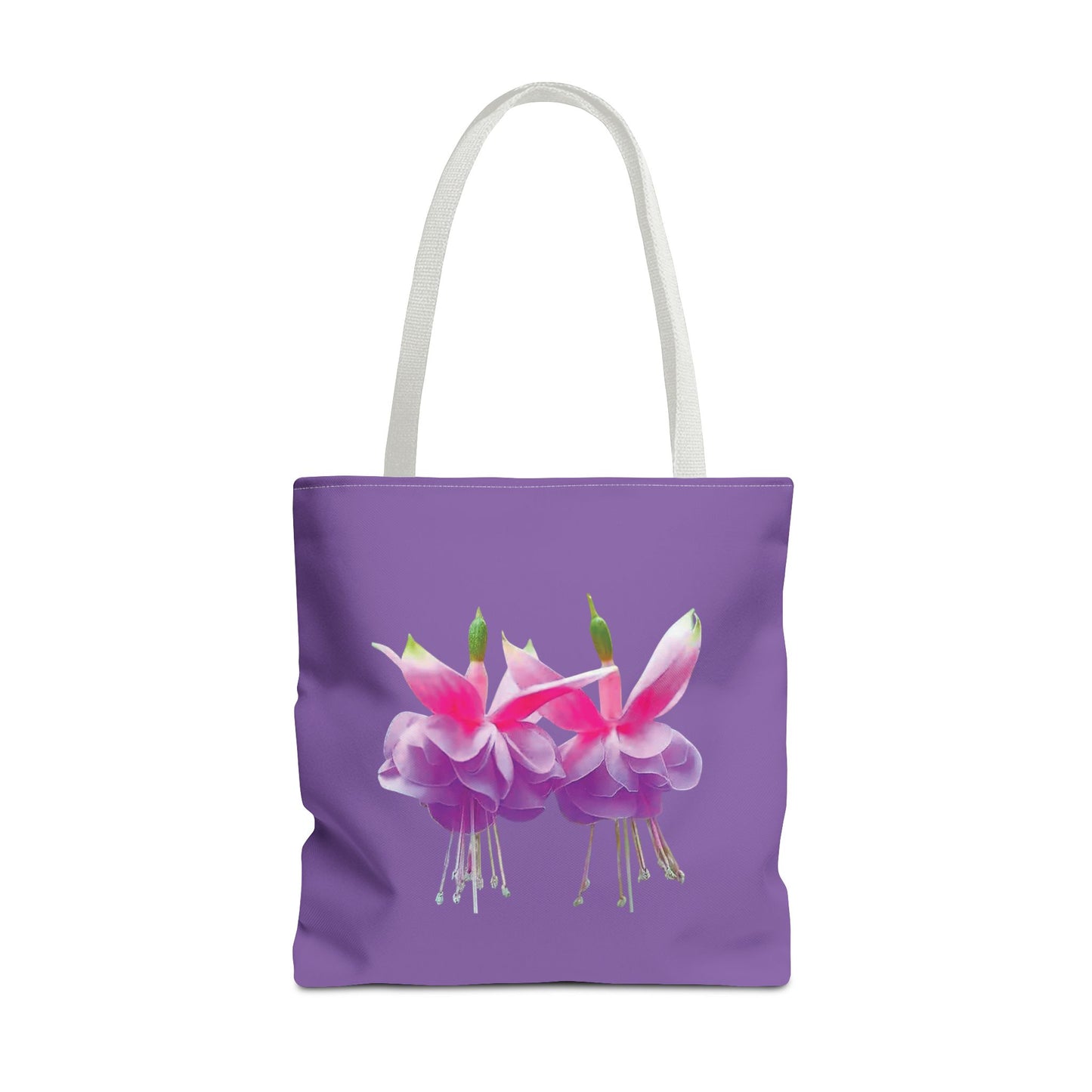 Tropical Real Two Fuchsias/Lt. Purple Tote Bag - 3 Sizes