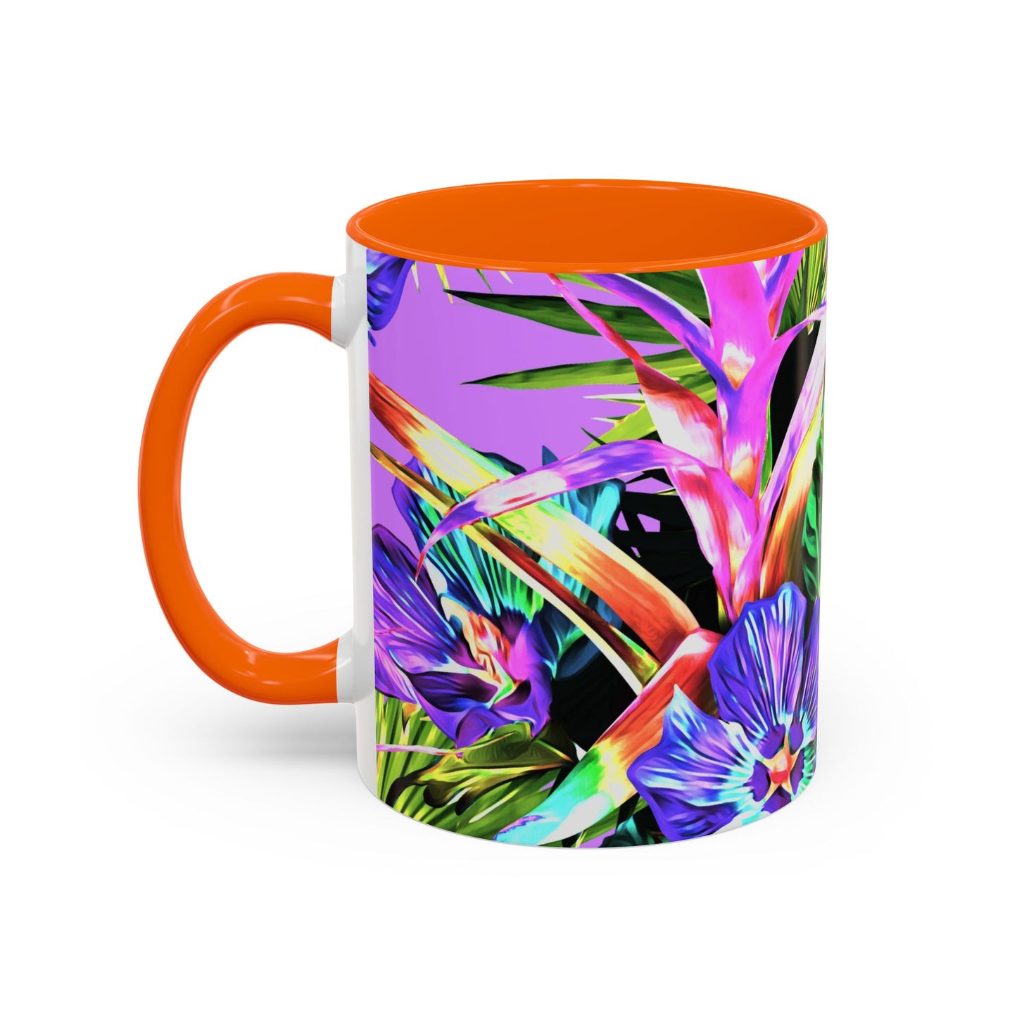 Accent Coffee Mug (11, 15oz), Plant Palooza, purple / Various Colors