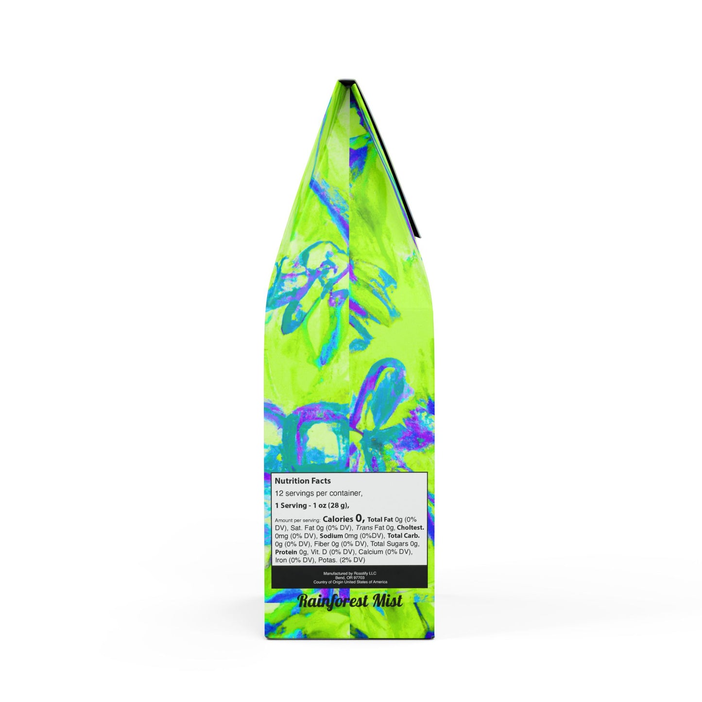 Rainforest Mist™ Single Origin DECAF (Medium Roast) Specialty Grade Coffee / Tropical Doodles, Lime