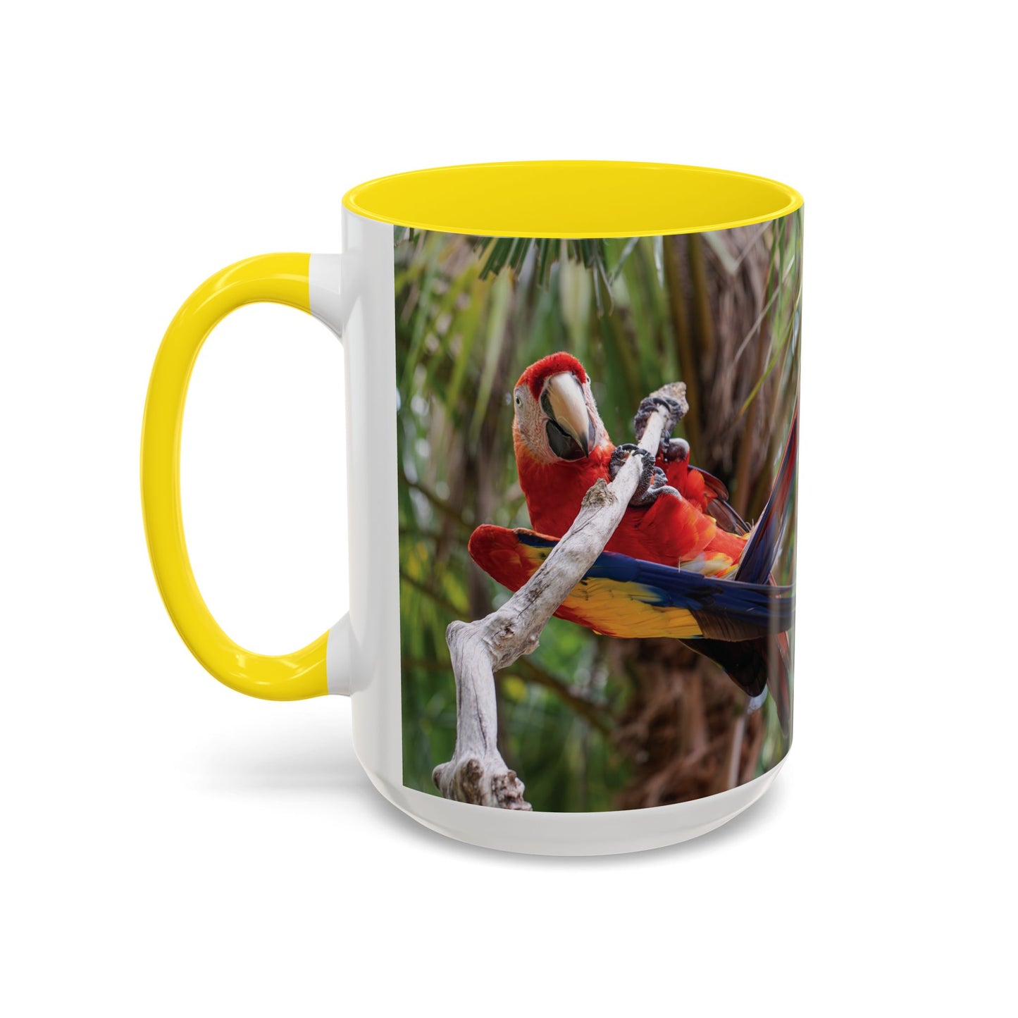 Parrot Accent Coffee Mug (11, 15oz), 8 Colors - Awkward Energy