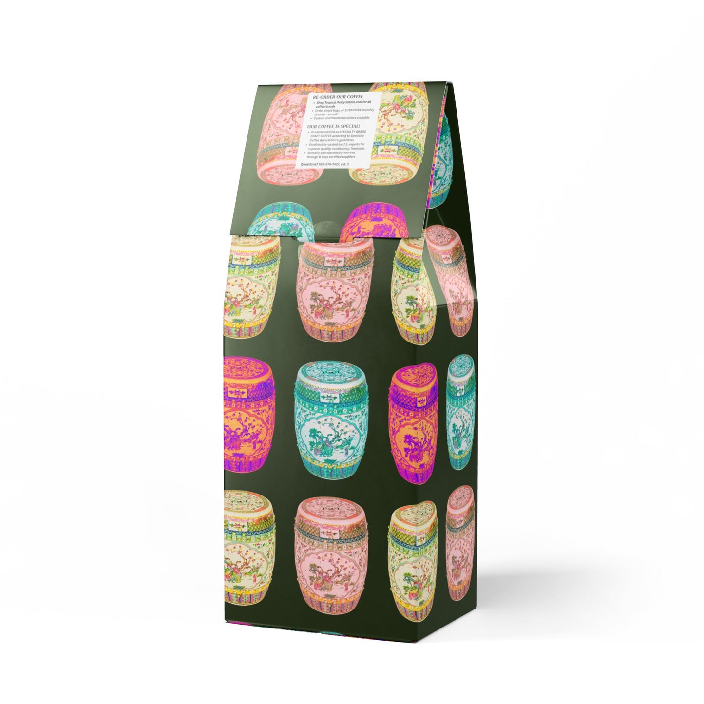 Beach Sunrise Blend™ (Light Roast) Specialty Grade Craft Coffee / Tropical Garden Stools