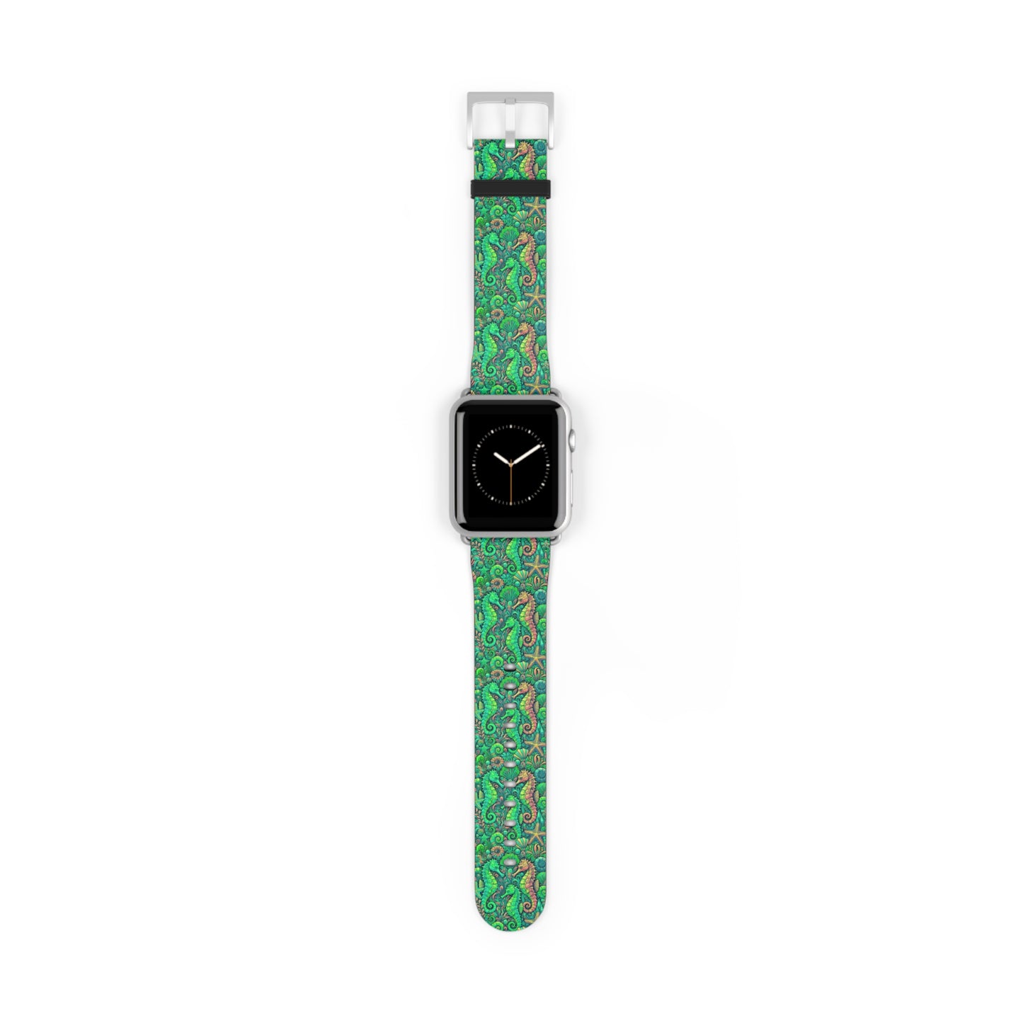 Apple Watch Band - Tropical Seahorse Trio, Lime Green