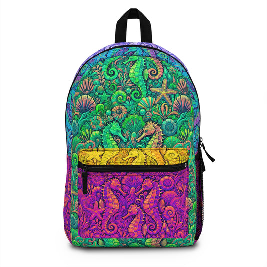 Tropical Backpack / Seahorses, Color Mix