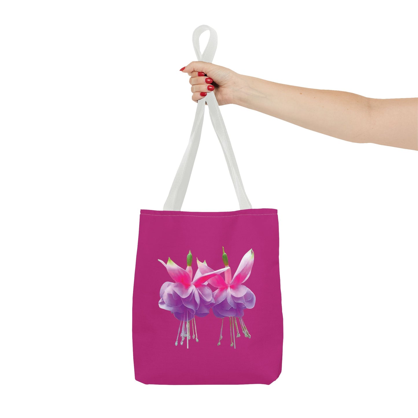 Tropical Real Two Fuchsias/Pink Tote Bag - 3 Sizes