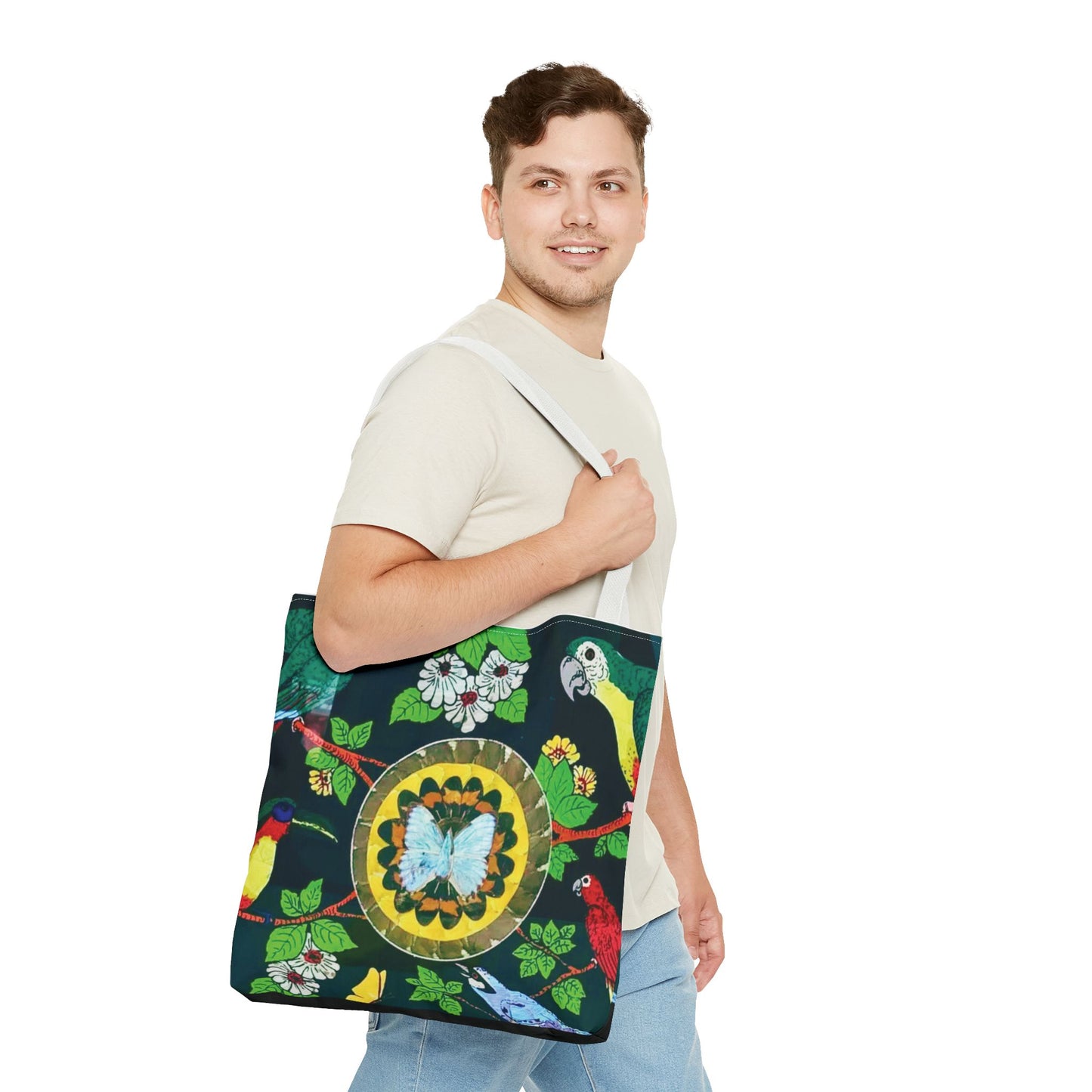 Parrots & Butterfly/Real Wings Tote Bag - 3 Sizes