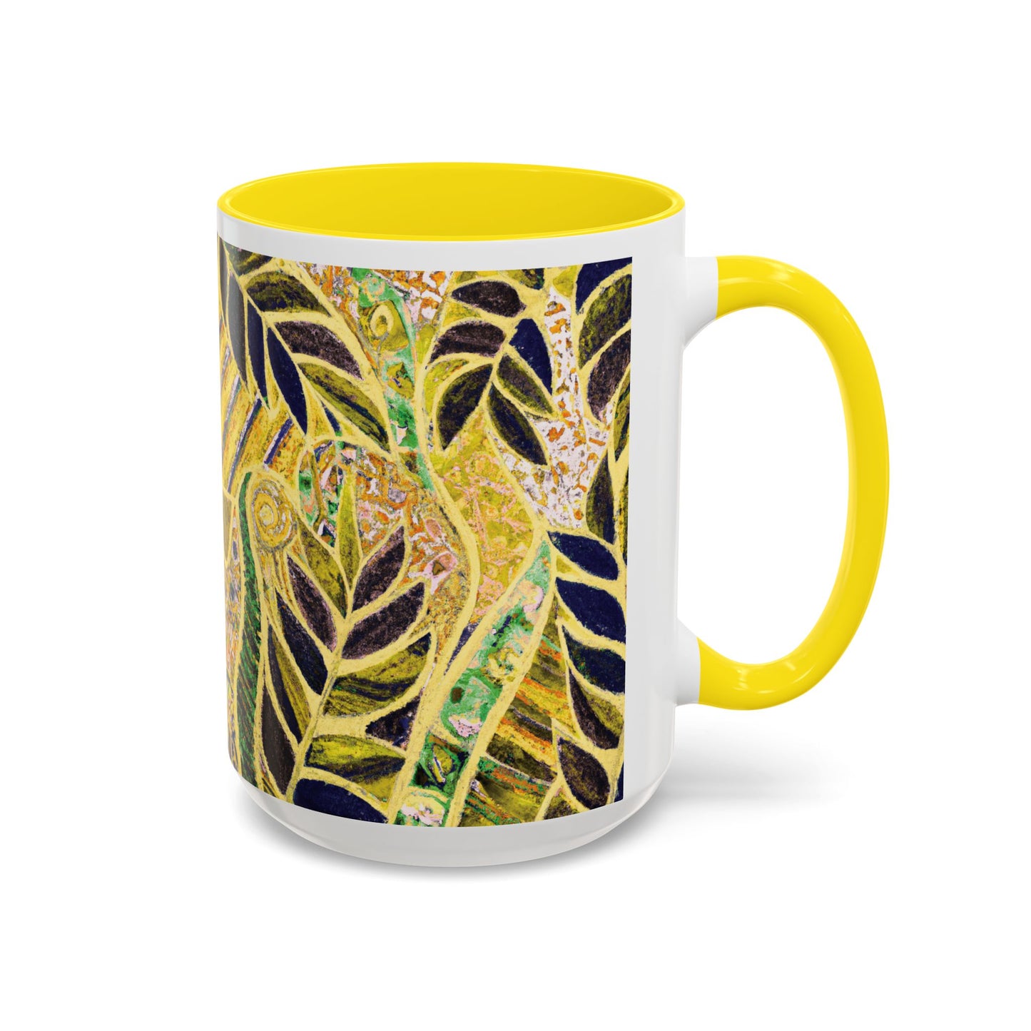 Accent Color Coffee Mug (11, 15oz), Amazon Whimsy/Yellow, Various Colors