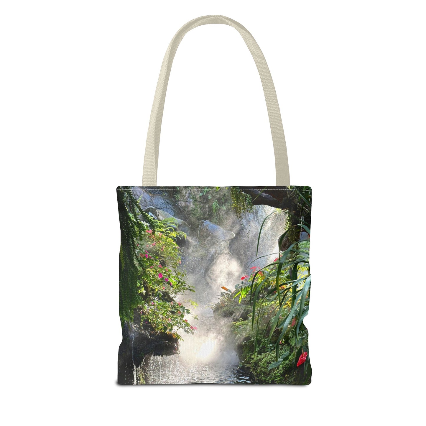 Tropical Misty Rainforest River Tote Bag - 3 Sizes