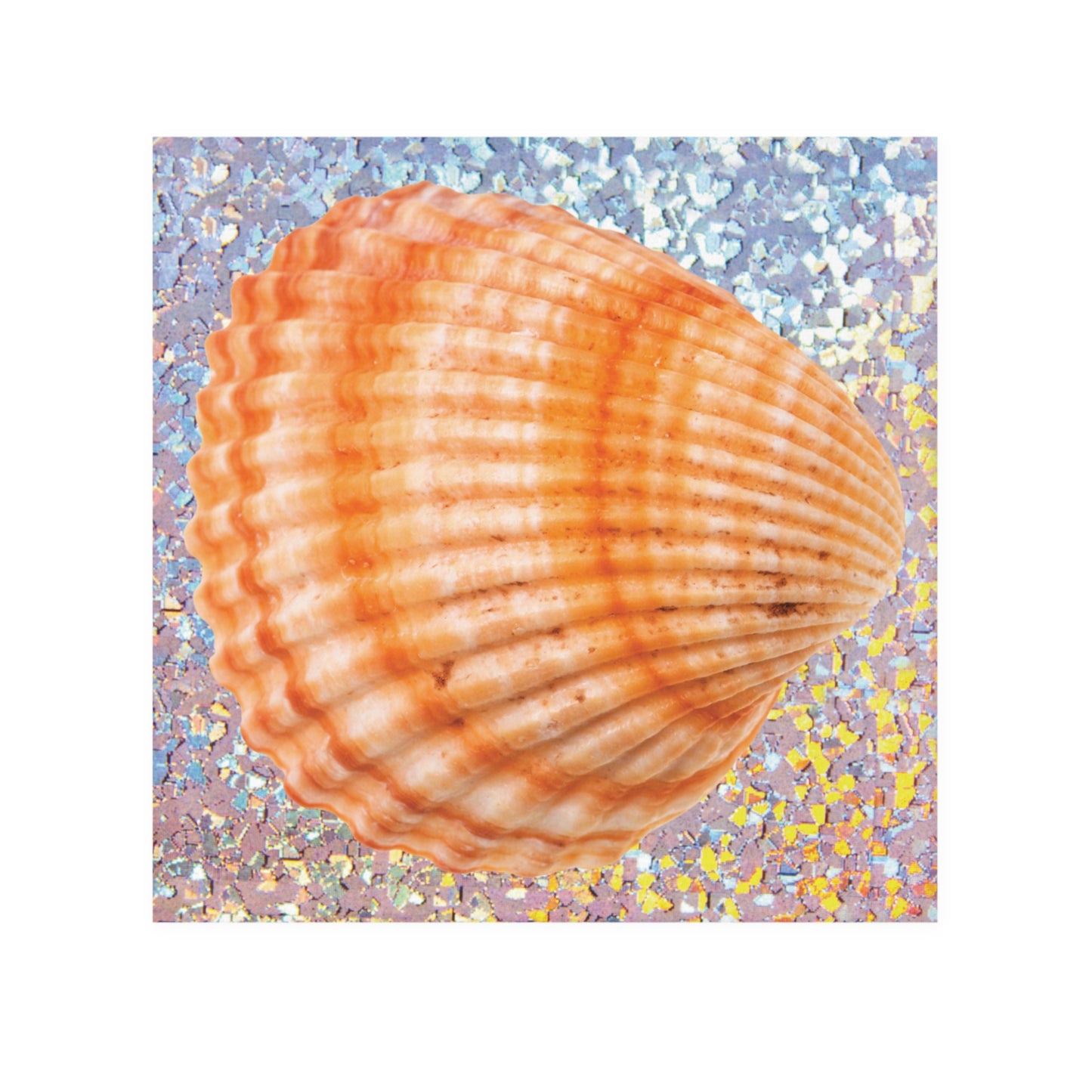 Face Towel - Disco Orange Scallop