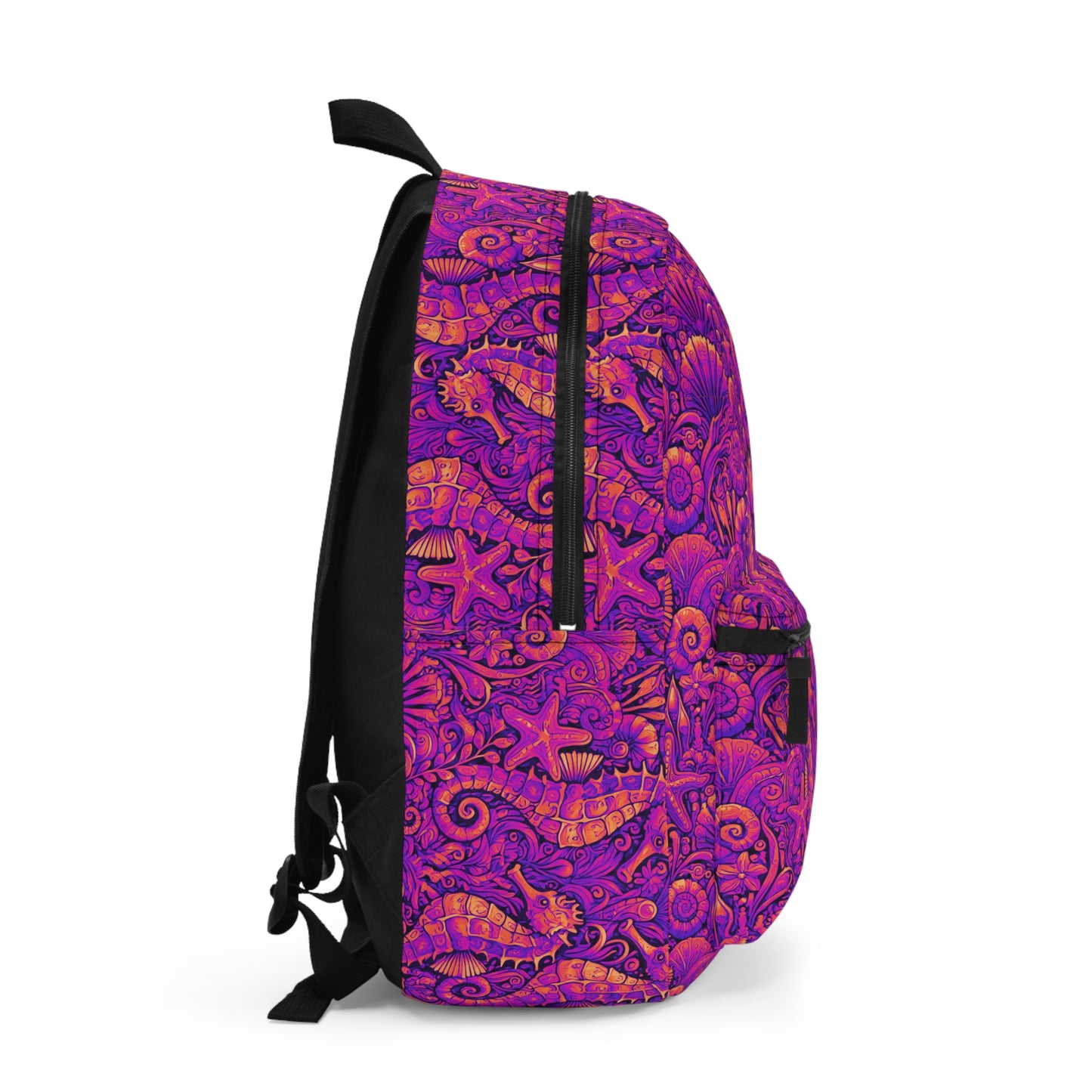 Tropical Backpack / Seahorses, Pop Bright