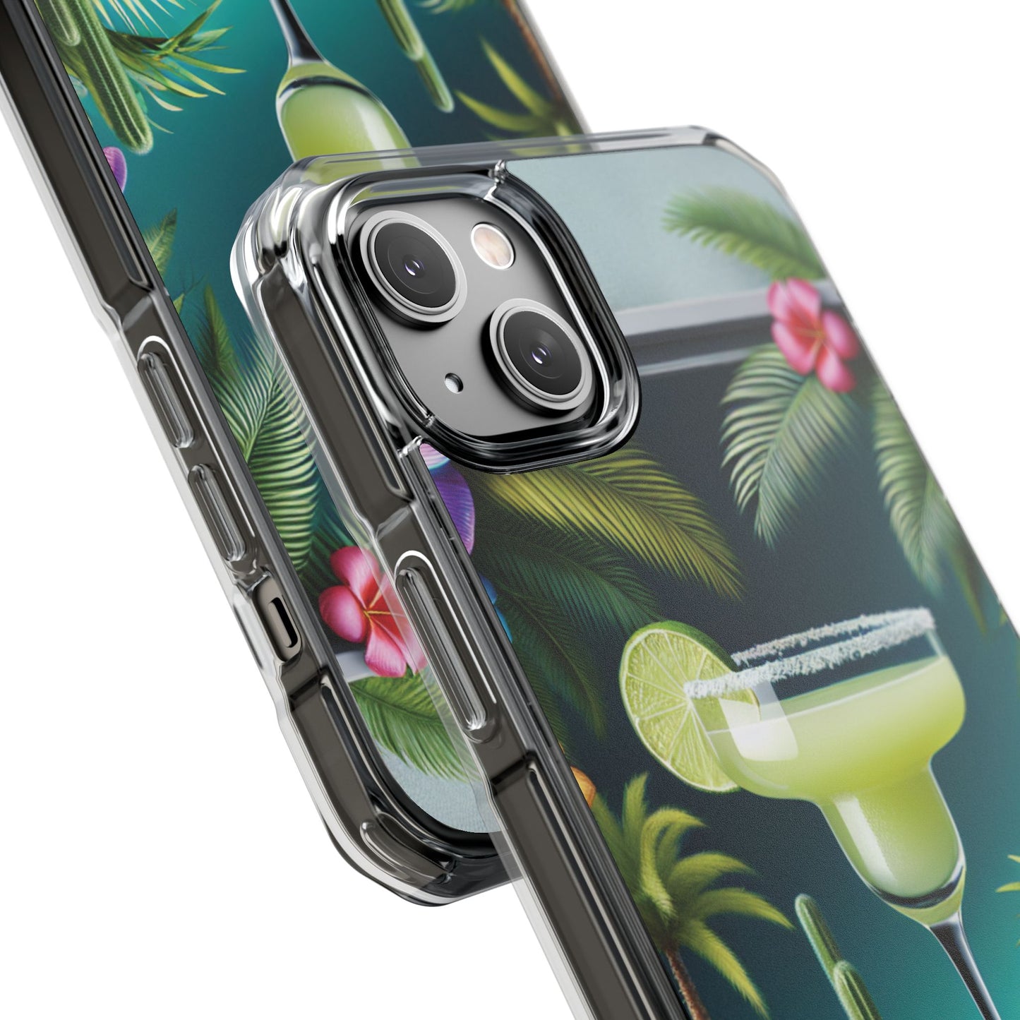 Tropical Margarita Magnetic Clear Phone Case, Many Models