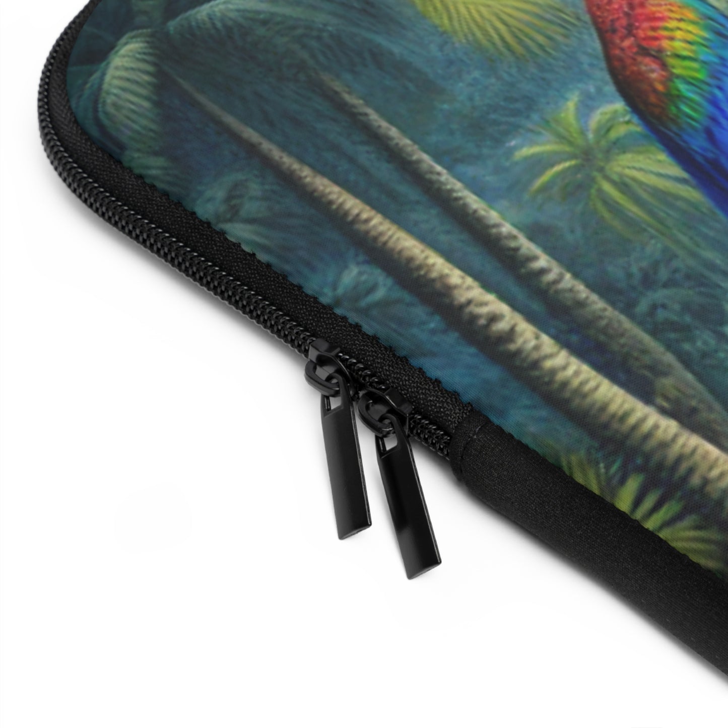 Tropical Laptop Sleeve, 5 Sizes - Perfect for Beach Lovers & Students / Sleeping Parrot Beauty