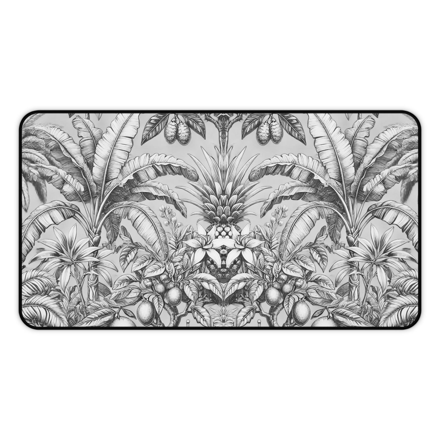 Tropical Mouse Pad/Desk Mat, 3 Sizes - Perfect for Home Office / Tropical Fruit, Newspaper