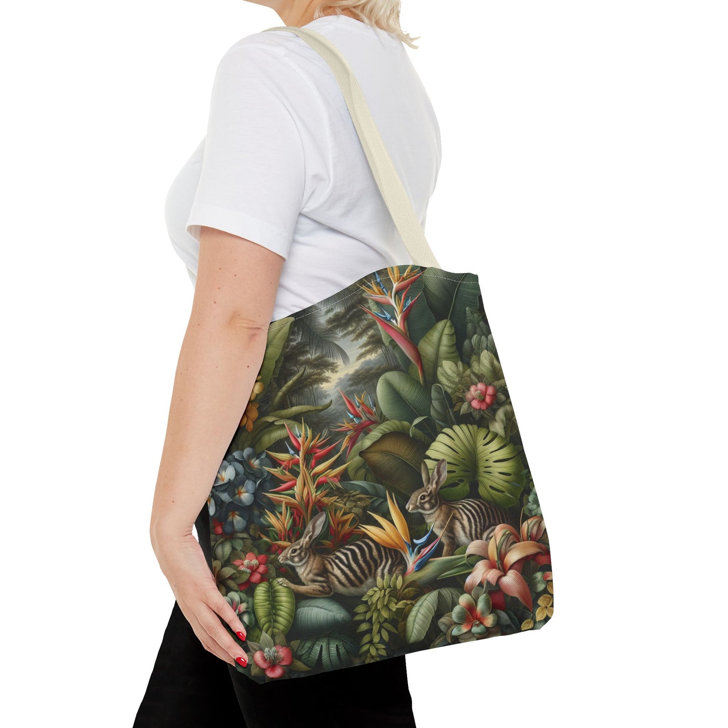 Rainforest Rabbit Outing Tote Bag - 3 Sizes