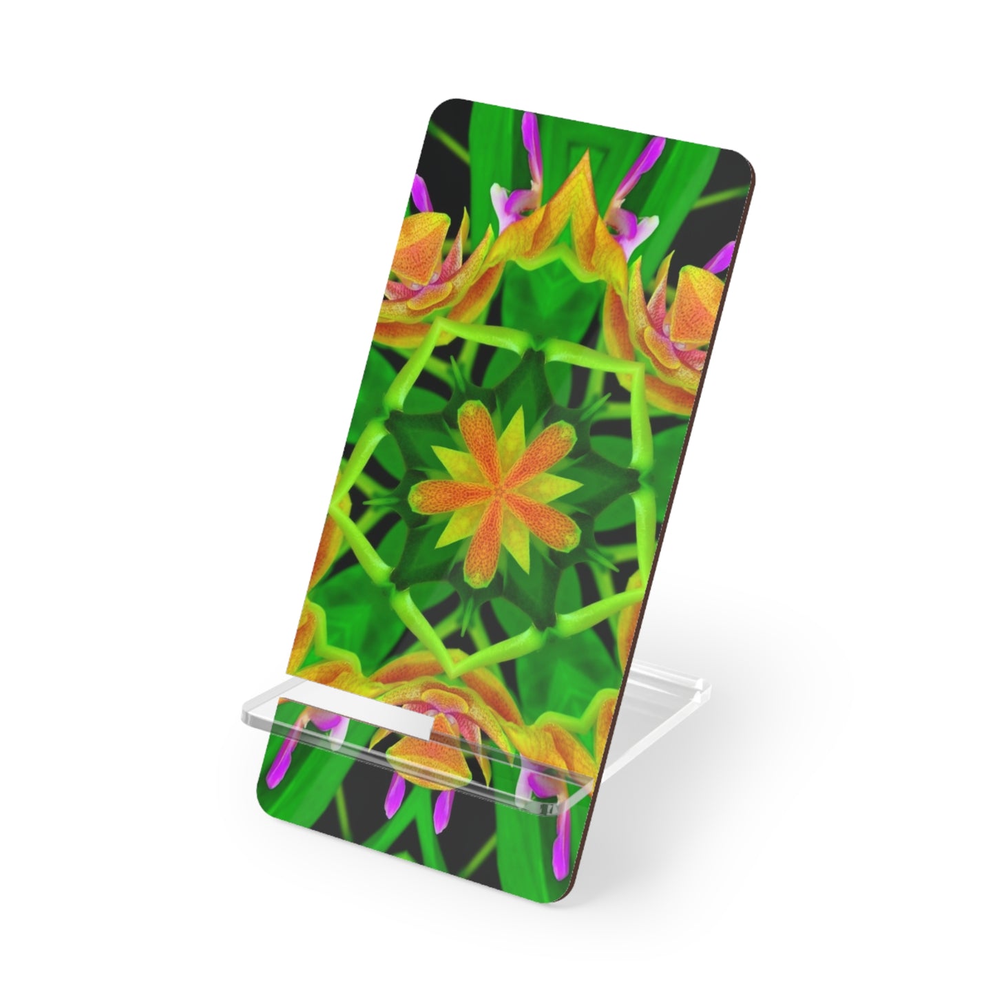 Mobile Display Stand for Smartphones, Orchid Kaleidoscope #2