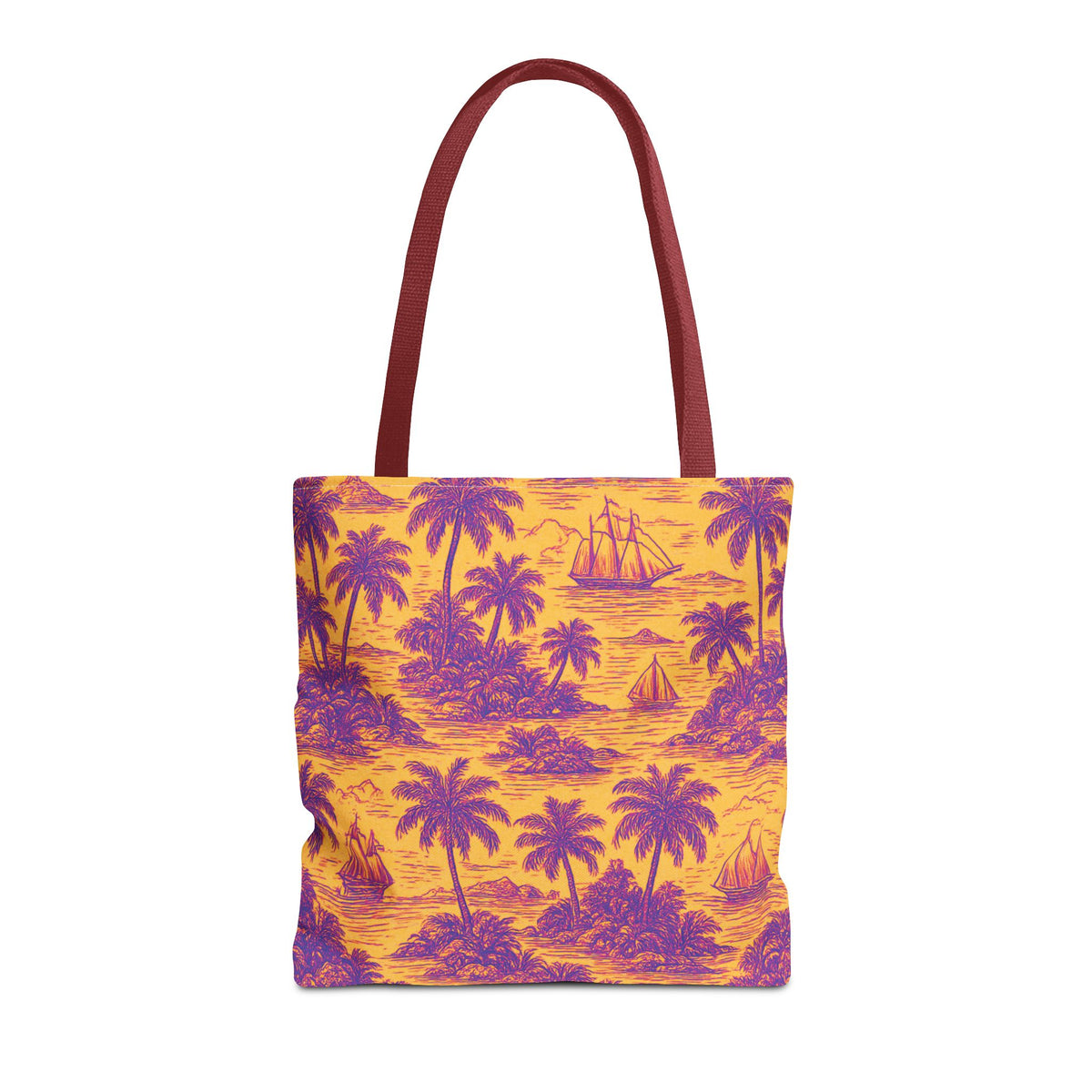 Faraway Toile/Pop Tote Bag - 3 Sizes