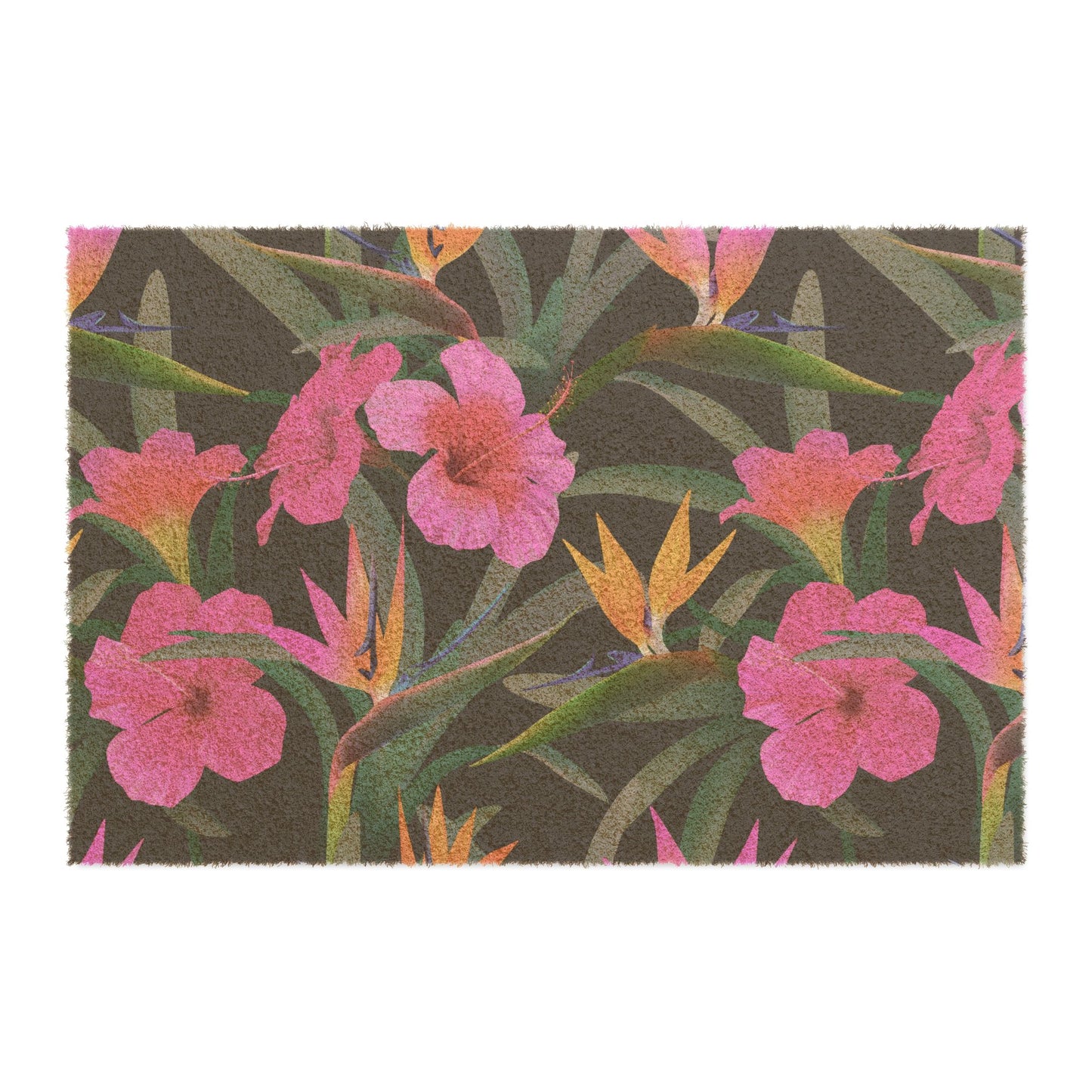 Tropical Floral Doormat - Vibrant Entrance Mat Perfect for Home Decor