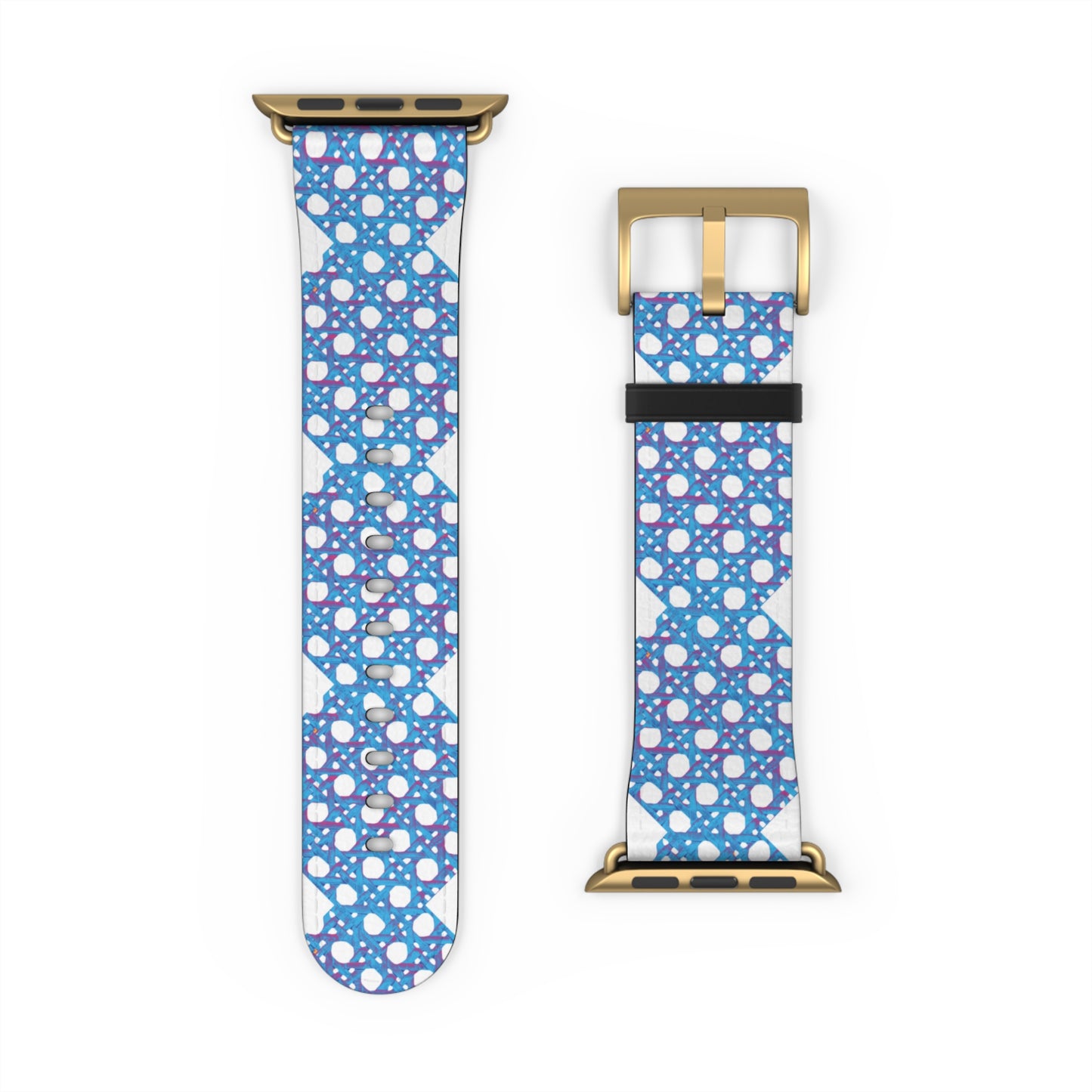 Apple Watch Band - Turquoise Beach Chair Wicker