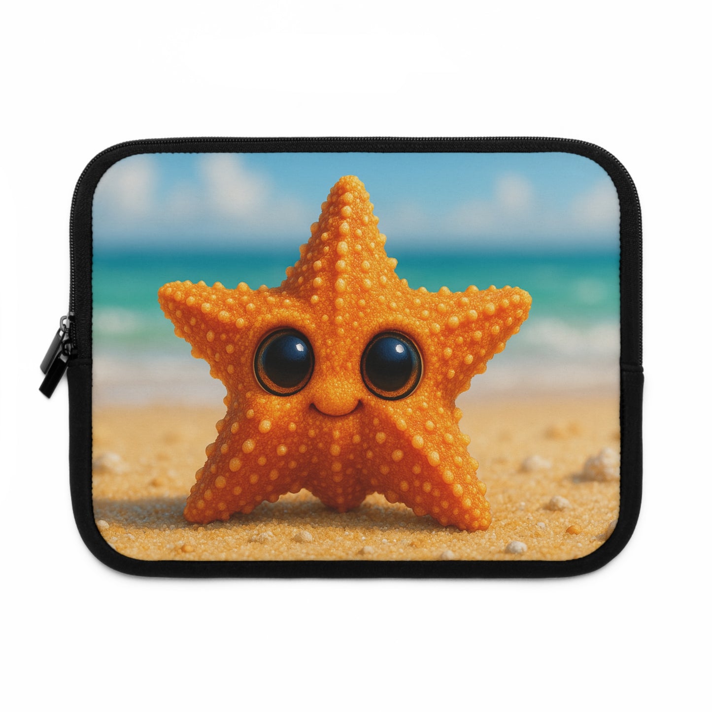Tropical Laptop Sleeve, 5 Sizes - Perfect for Beach Lovers & Students / Baby Starfish