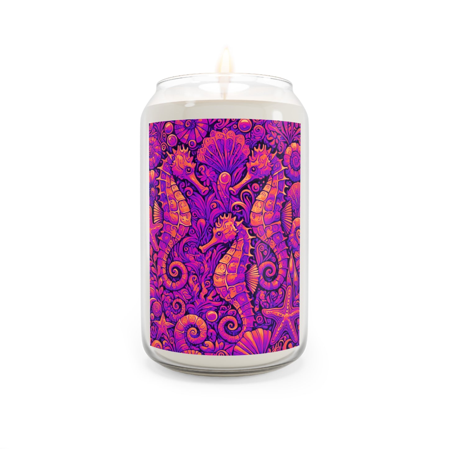 Scented Candle, 13.75oz - Seahorse Trio, Heatwave