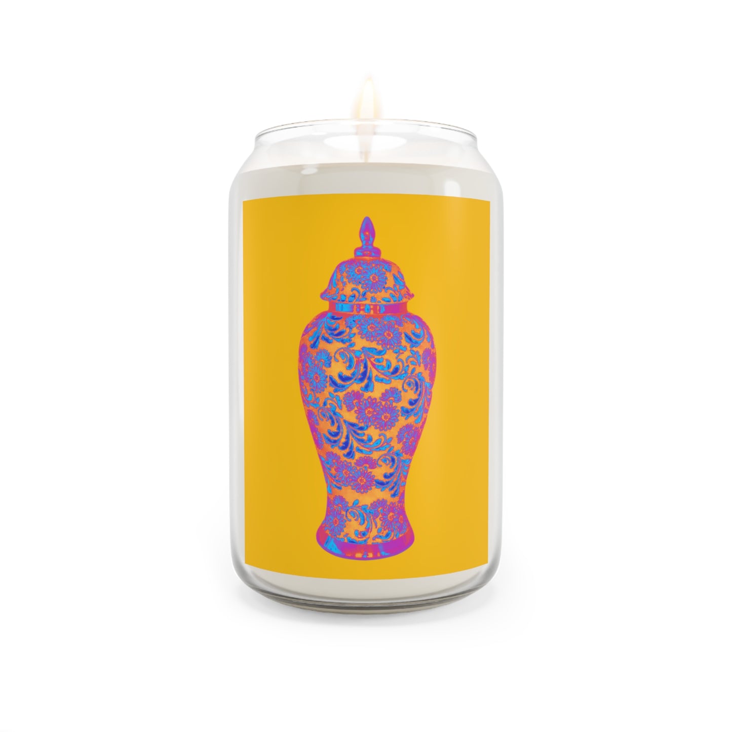 Scented Candle, 13.75oz - Heatwave Ginger Jar, yellow