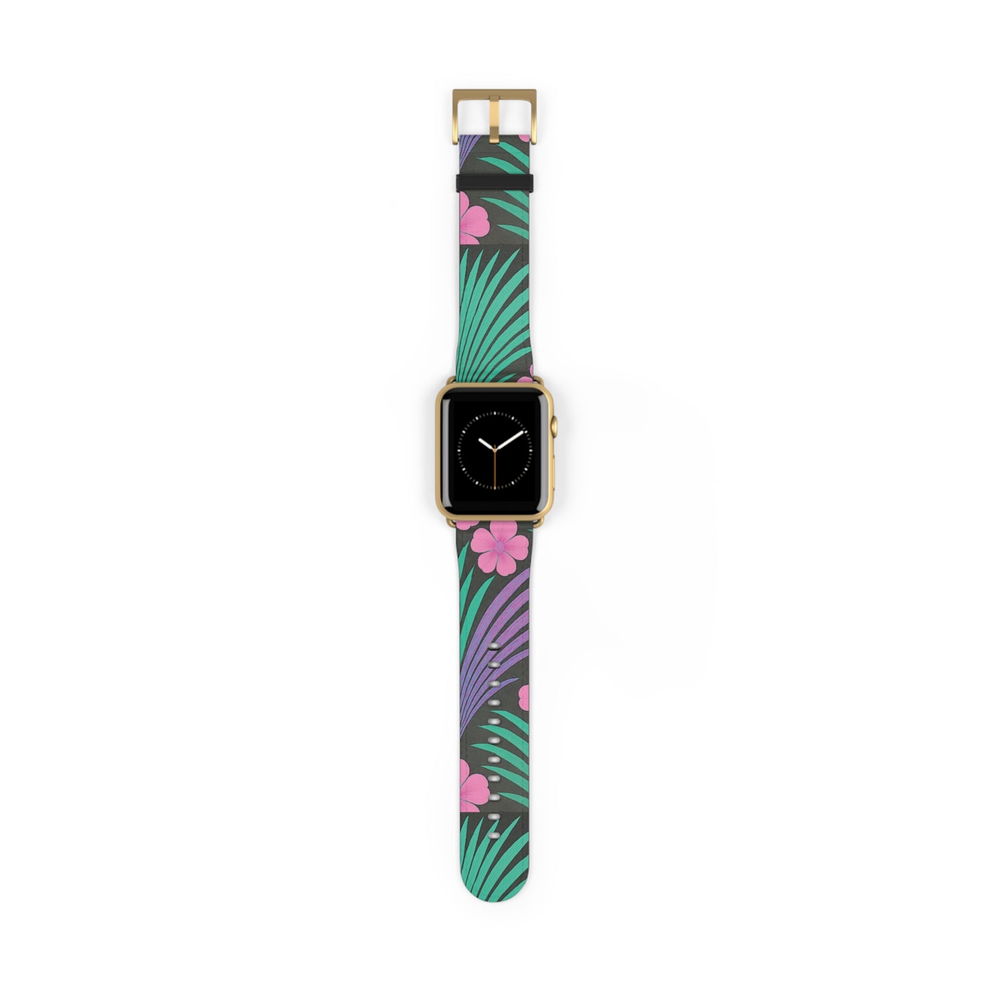 Apple Watch Band - Midnight Hibiscus Deco/Pink