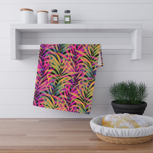 Tea Towels (cotton, poly) - Rainbow Fronds