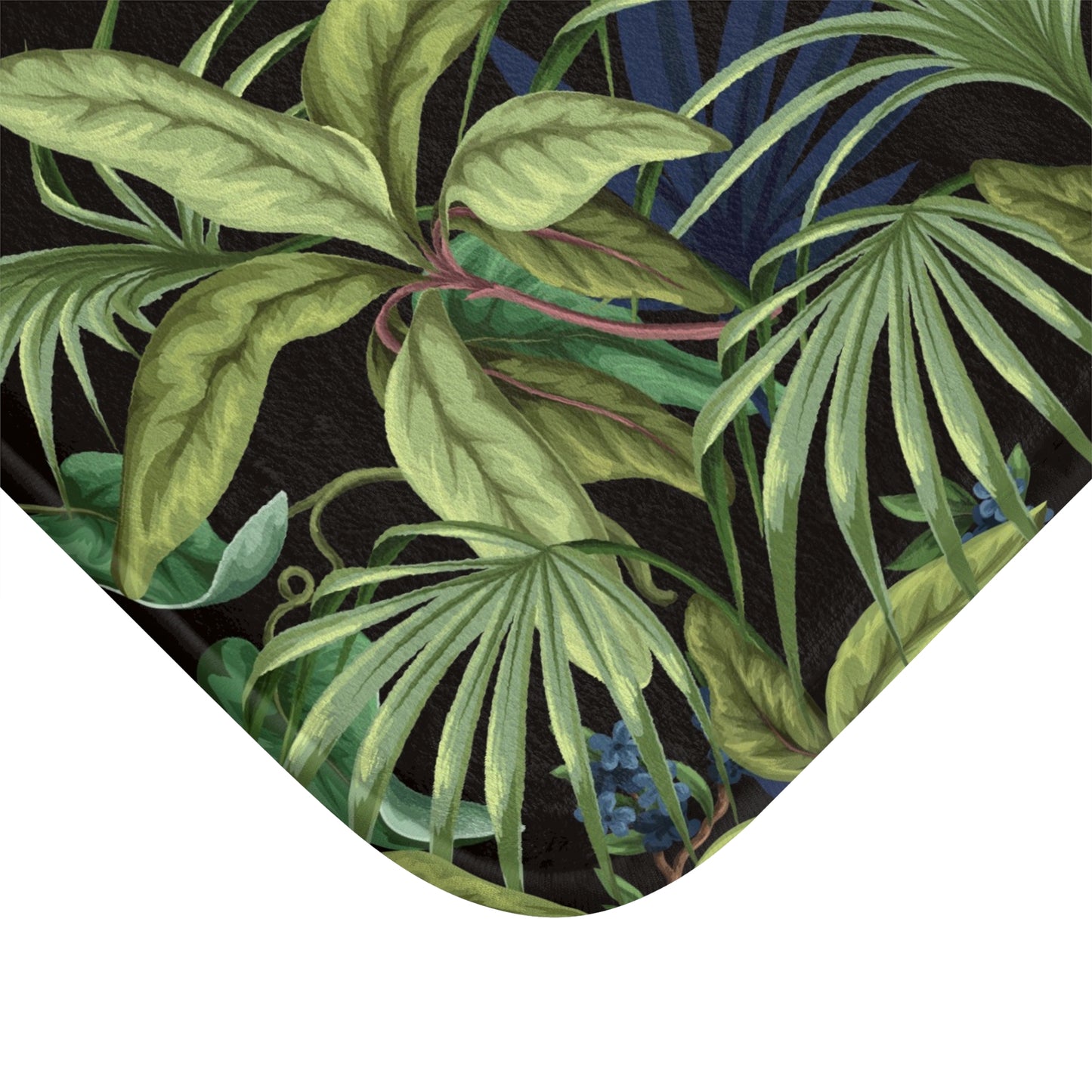 Tropical Bath Mat | Fun and Colorful Bathroom Decor / Midnight Jungle