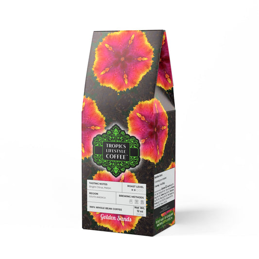 Golden Sands Single Origin™ Coffee (Light-Medium Roast) Specialty Grade / Hibiscus Kaleido