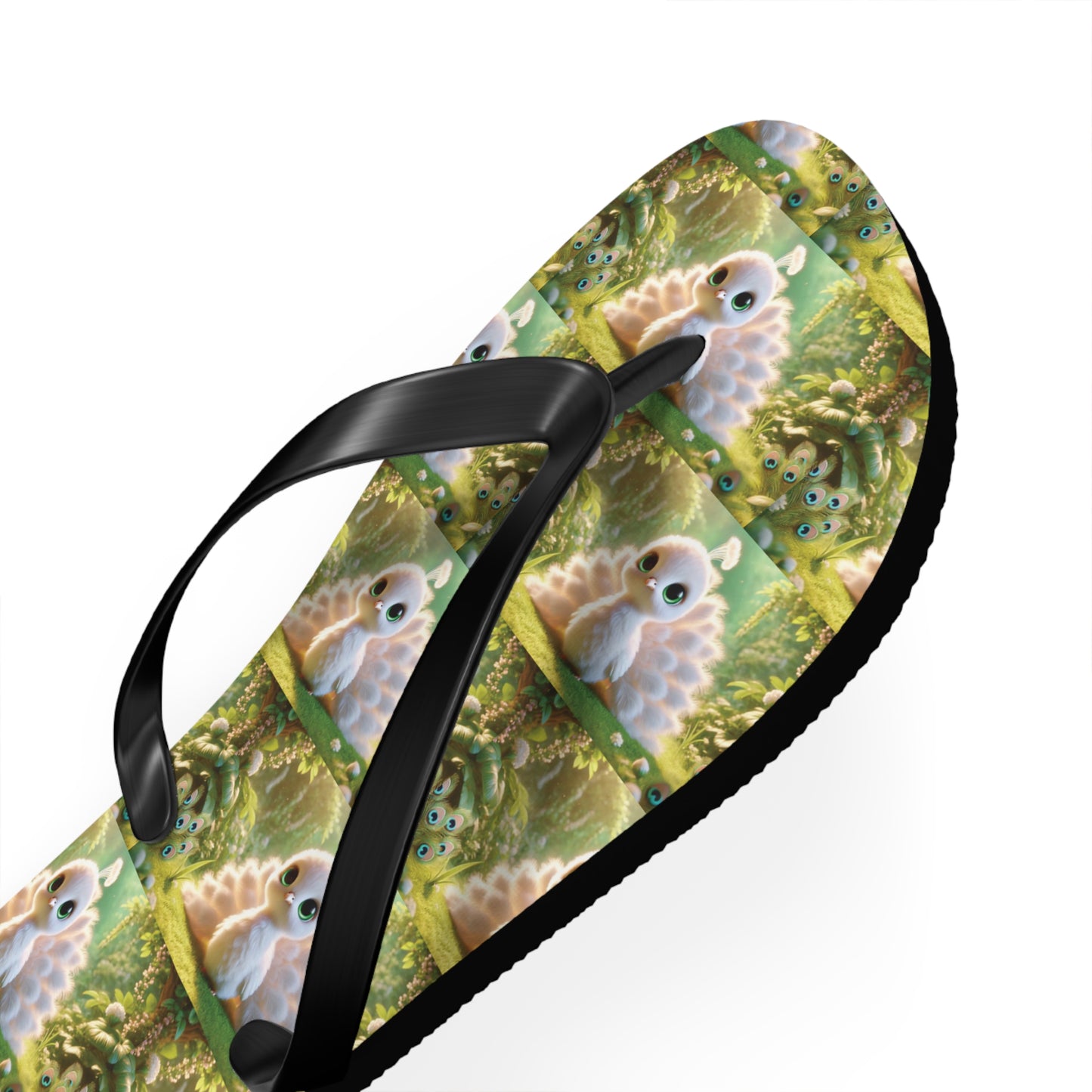 Flip Flops - Baby White Peacock
