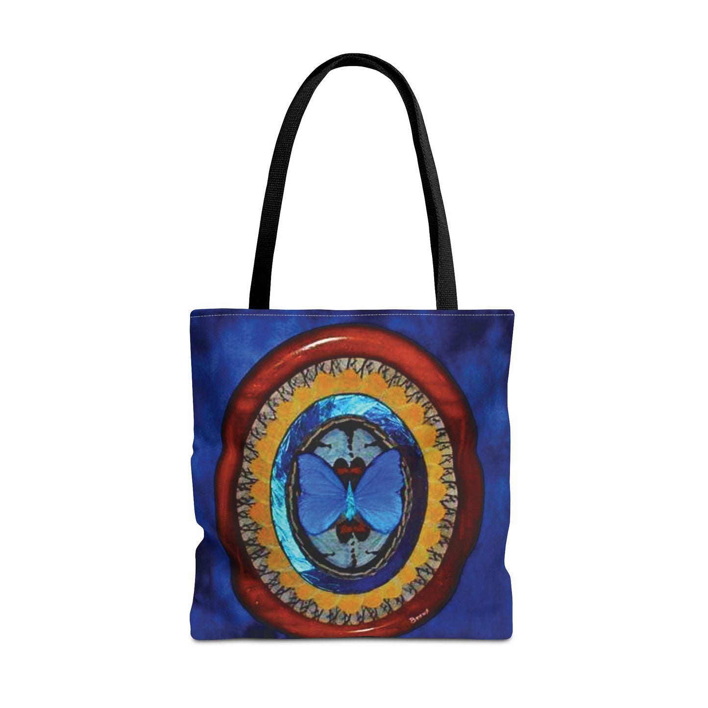 Real Oval Butterfly Wing Art Tote Bag - 3 Sizes