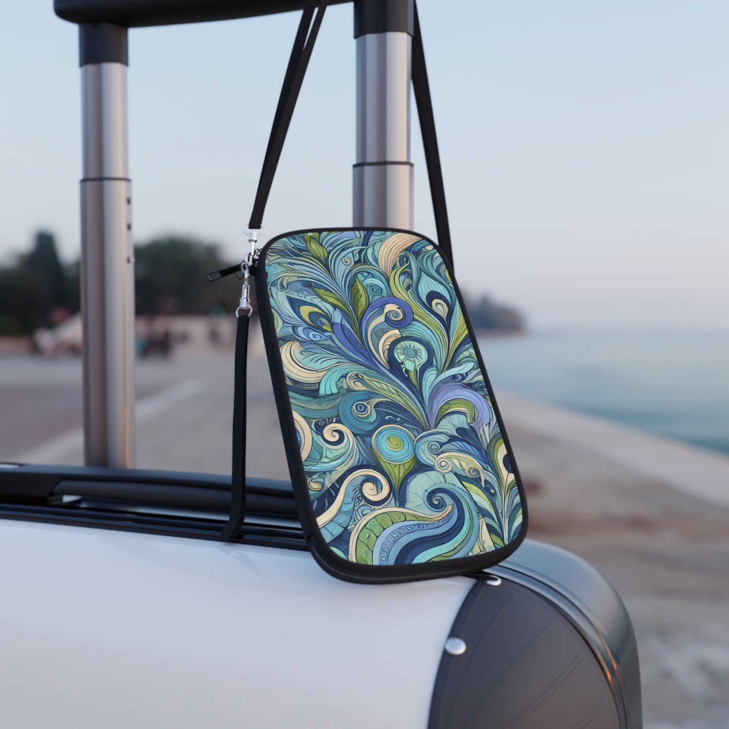 Passport Wallet – Perfect for Travelers & Adventurers / Feather Currents, Blue